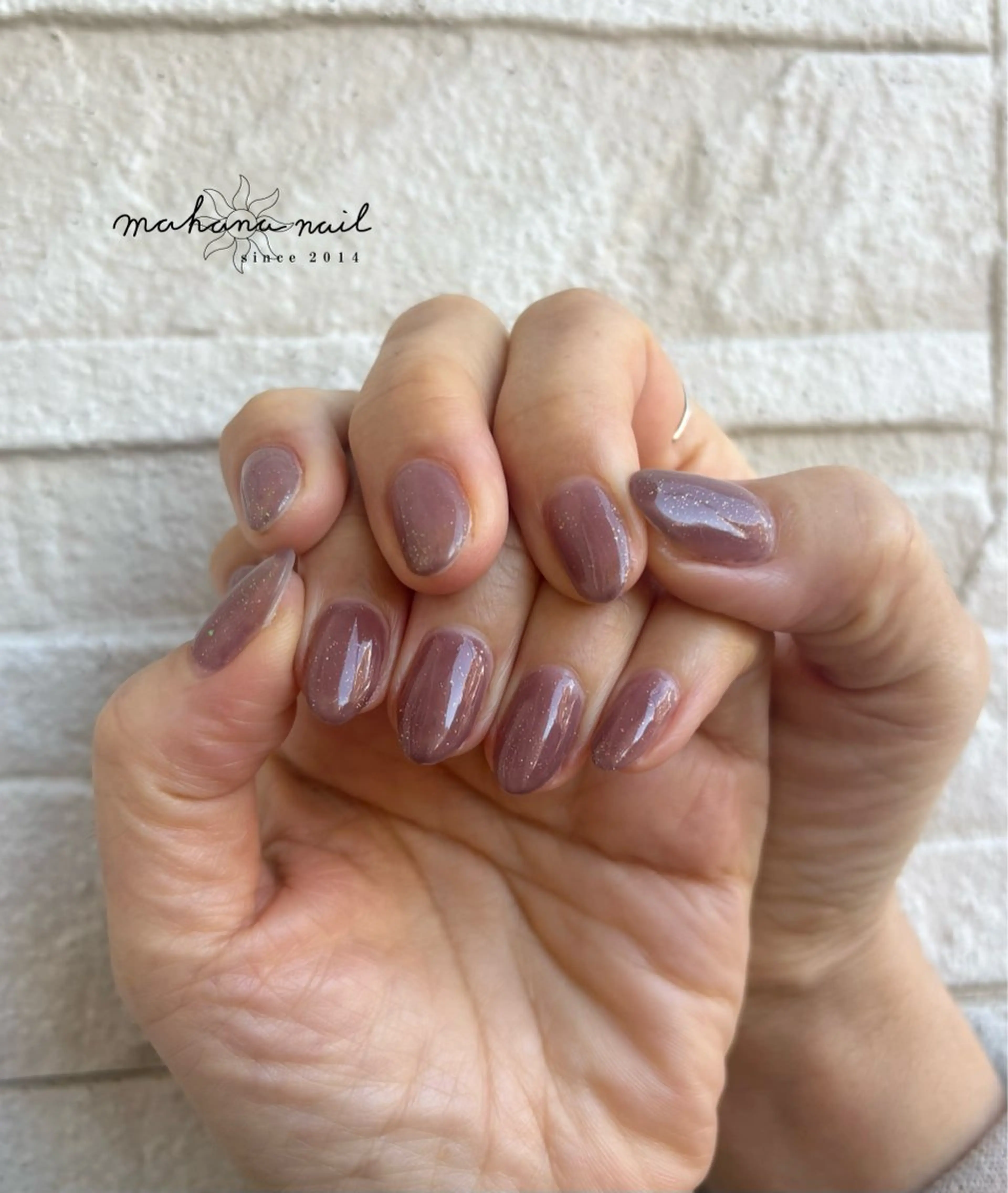 ネイル ラメ(グリッター) ハンドネイル mahana nailのネイルデザイン