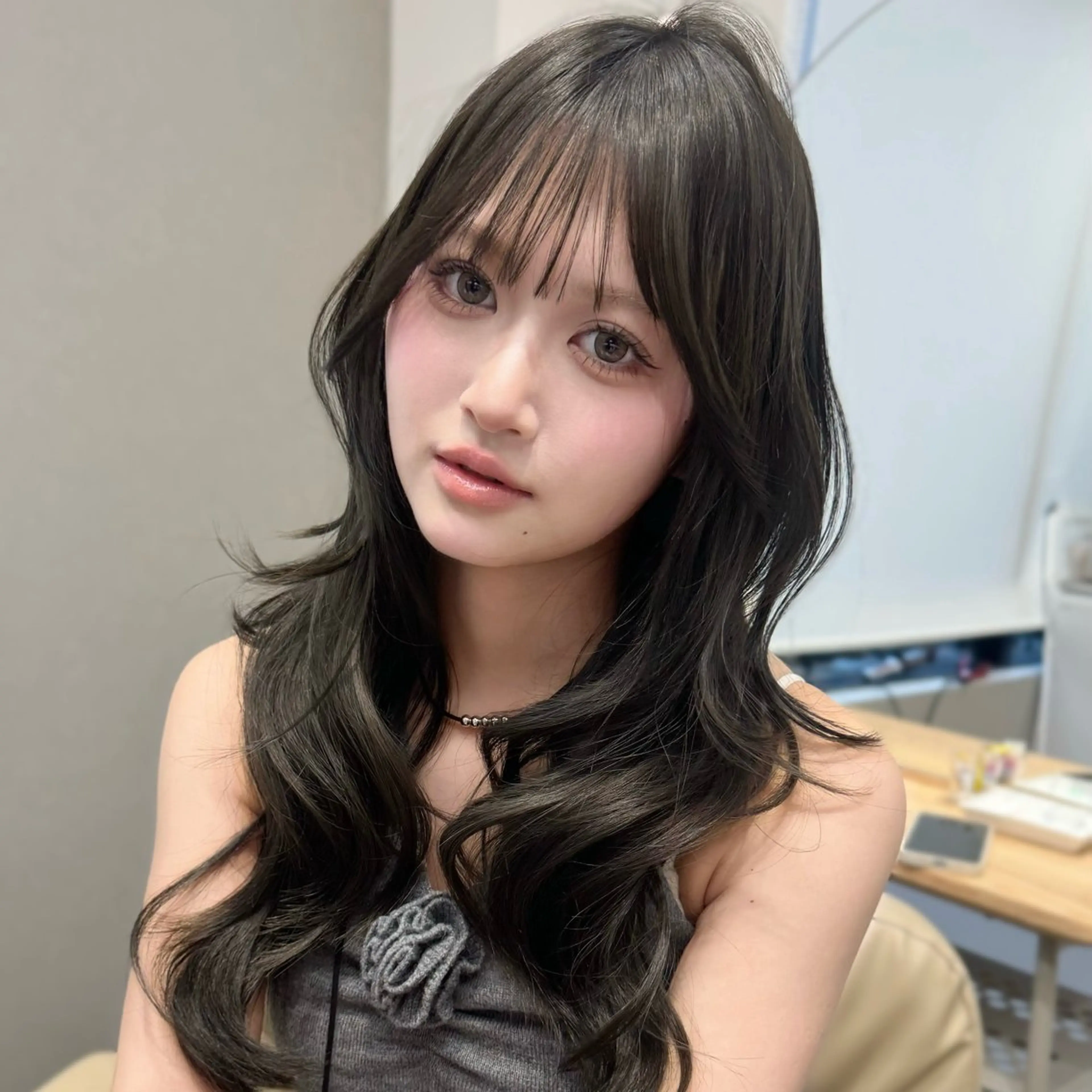 ロング レイヤーカット カット ヘアカラー トリートメント 透明感🍨レイヤー ヘアセット/miyuのヘアスタイル