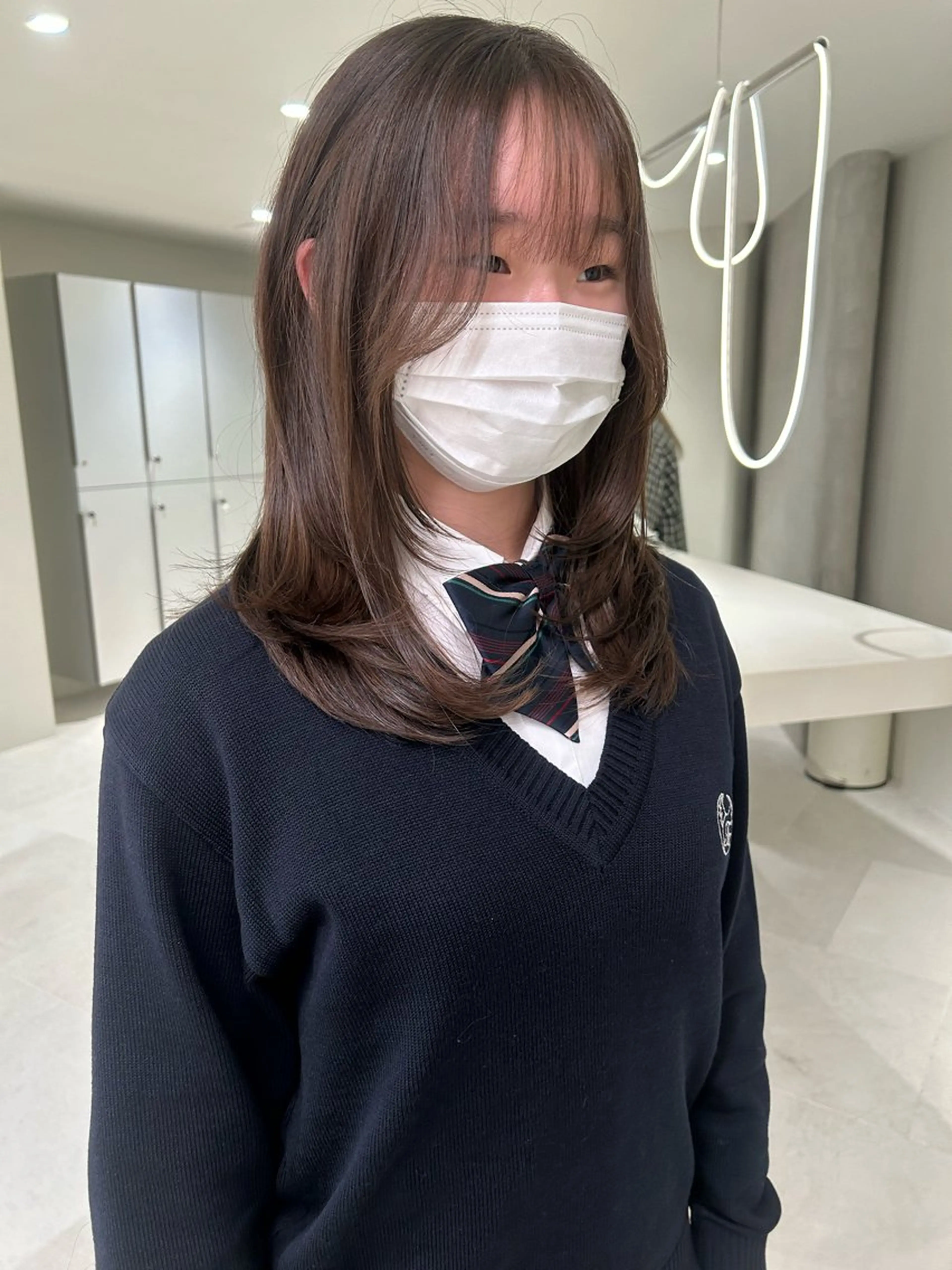 セミロング カラー カット 海外レイヤー /NAGISAのヘアスタイル