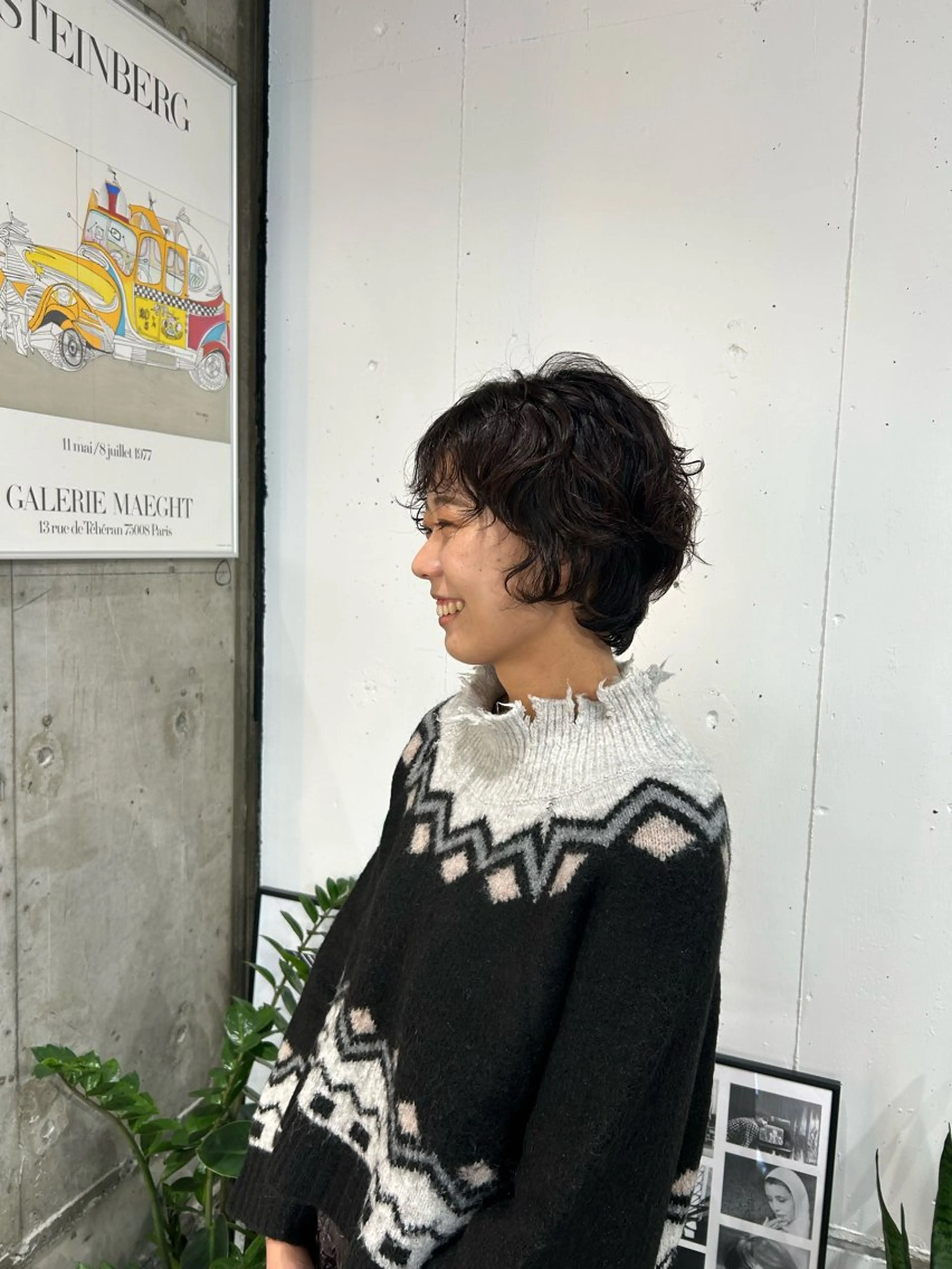 ショート パーマ カット パーマ 鈴木 よつはのヘアスタイル