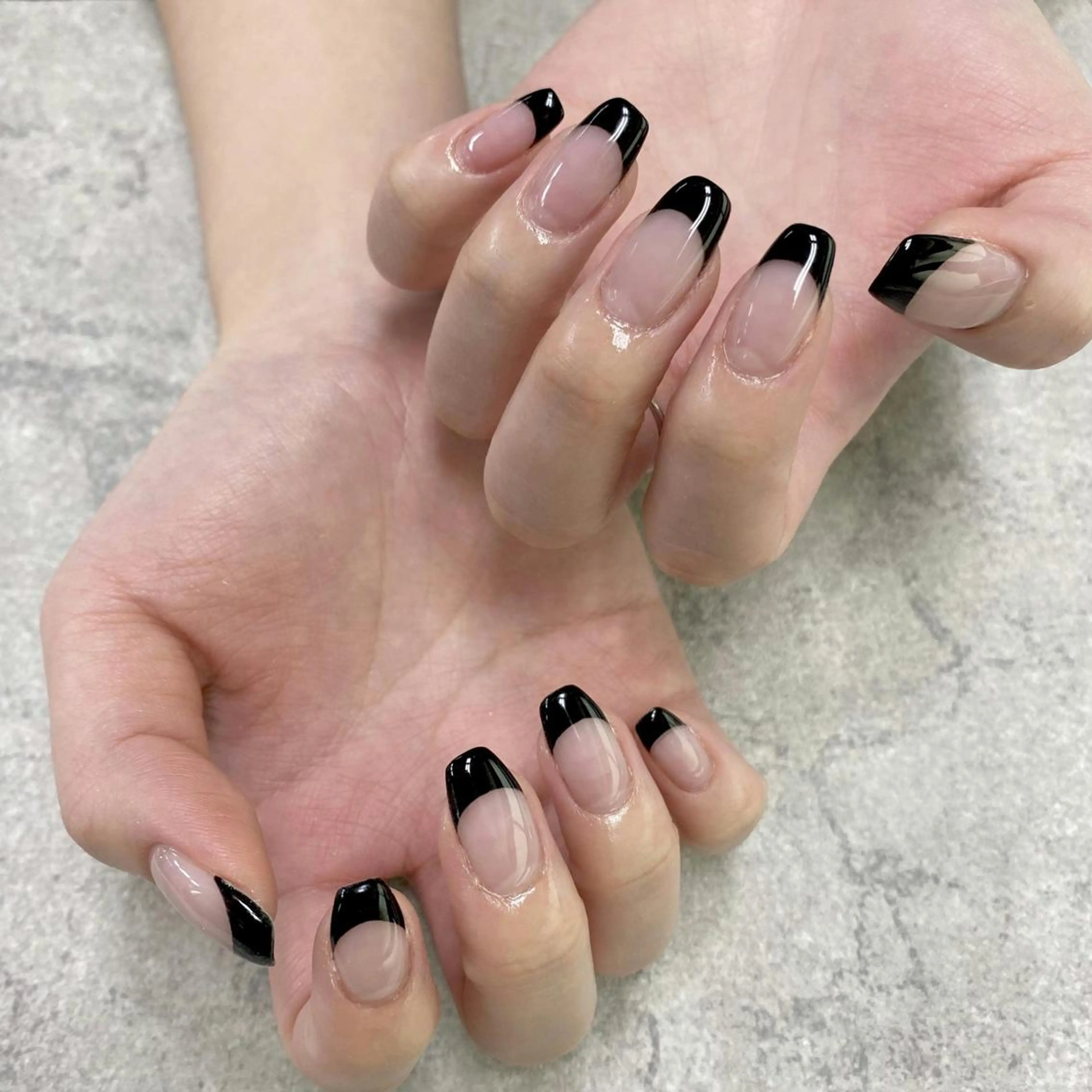 ネイル フットネイル フレンチネイル グラデーション キラキラネイル 韓国ネイル FASTNAIL PLUS 新宿店のネイルデザイン