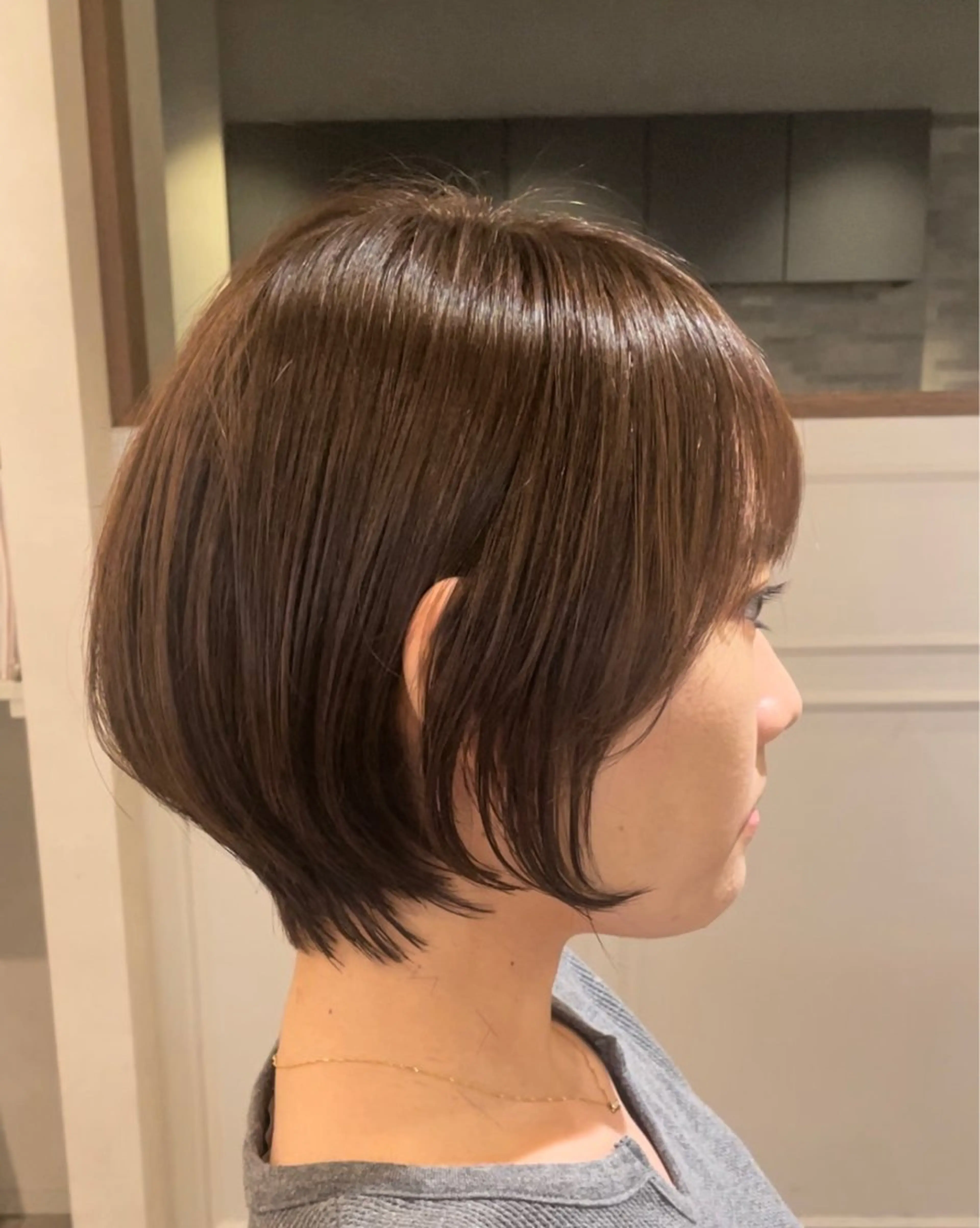ショート カット ヘアカラー トリートメント 日比崚介🍀 おくれげ小顔カットのヘアスタイル
