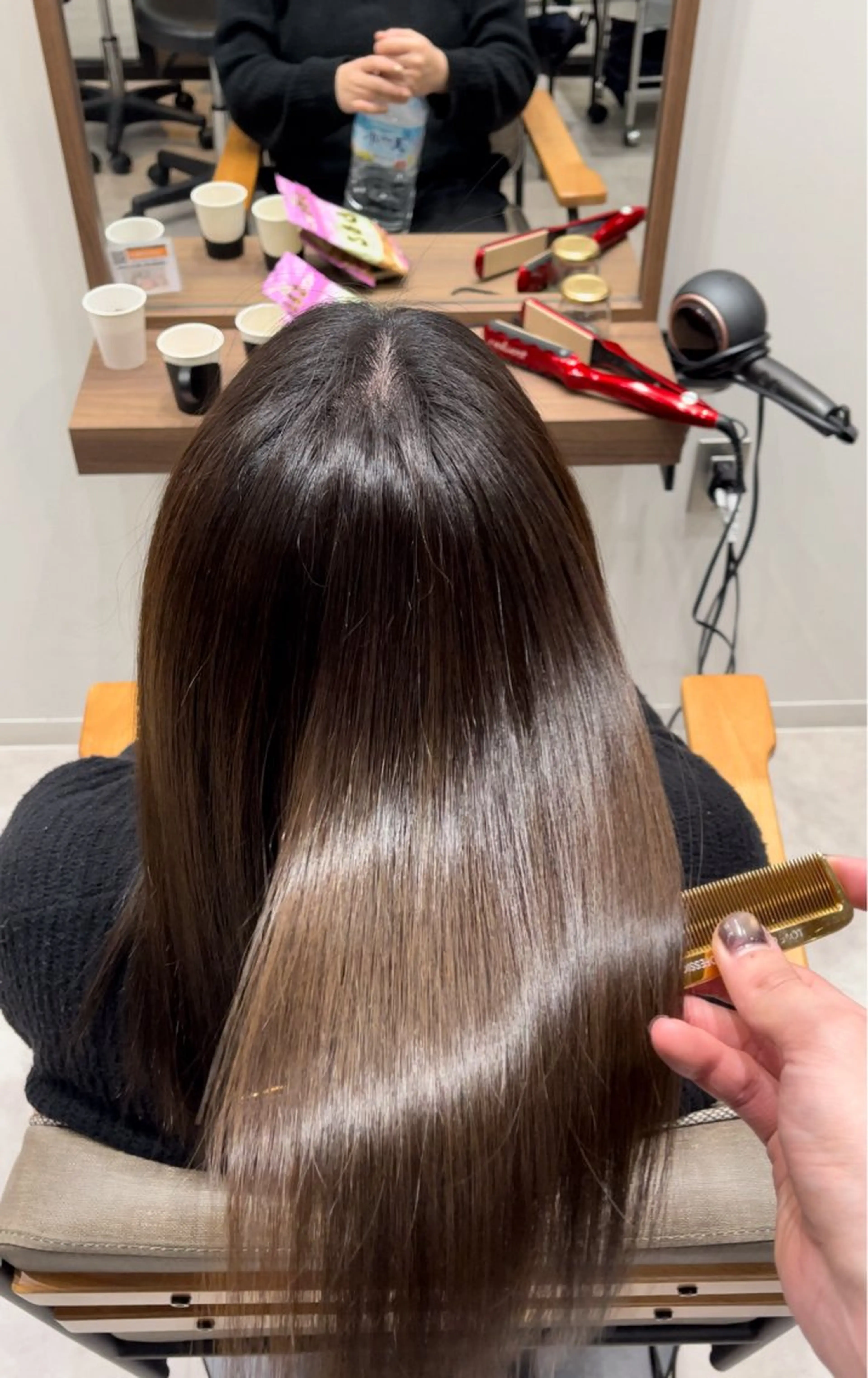 セミロング ヘアカラー トリートメント 朝5分でキマる艶髪 ／ヤマダのヘアスタイル