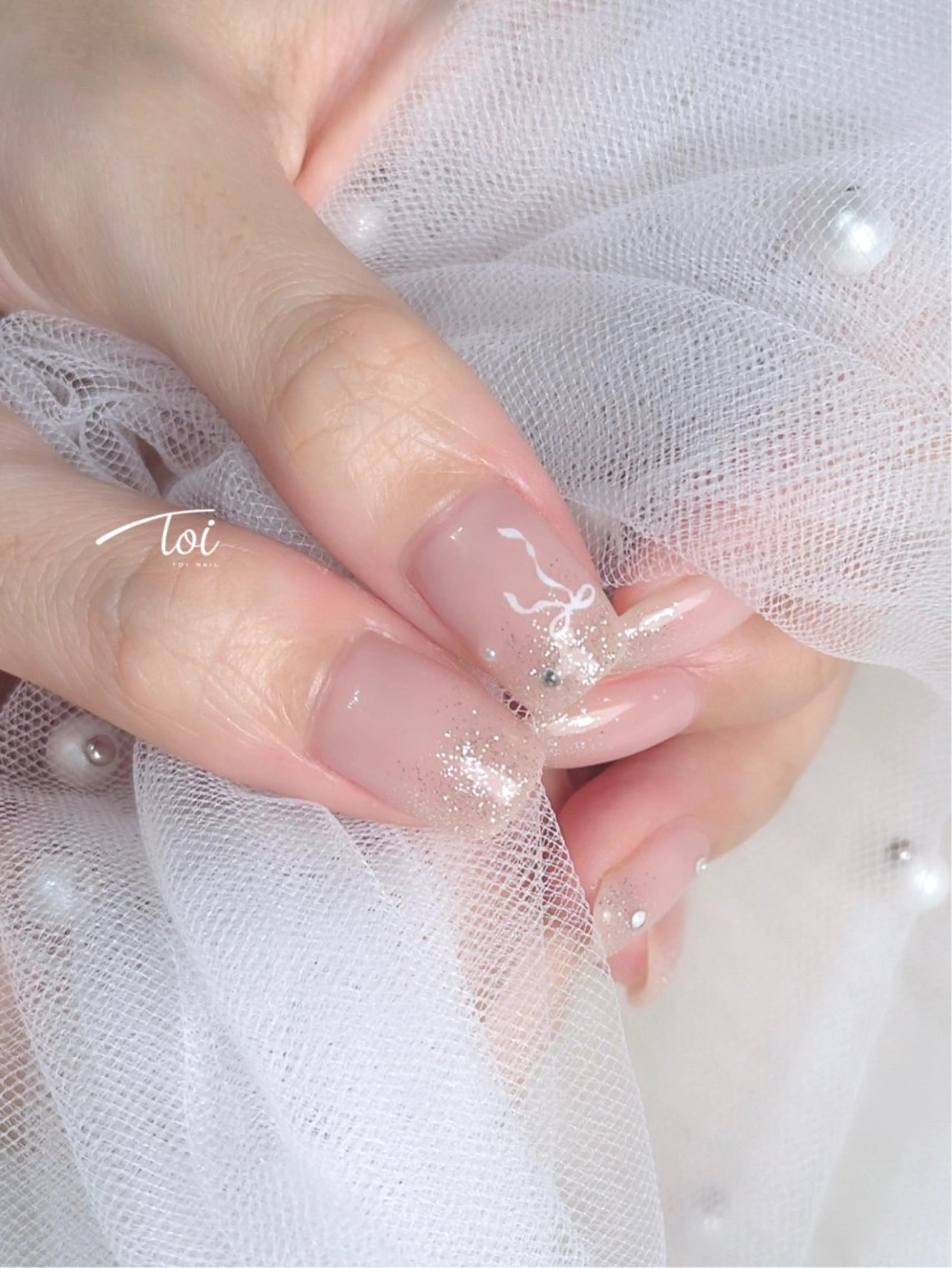 ネイル リボン ハンドネイル toi nail所属・toi nailのネイルデザイン