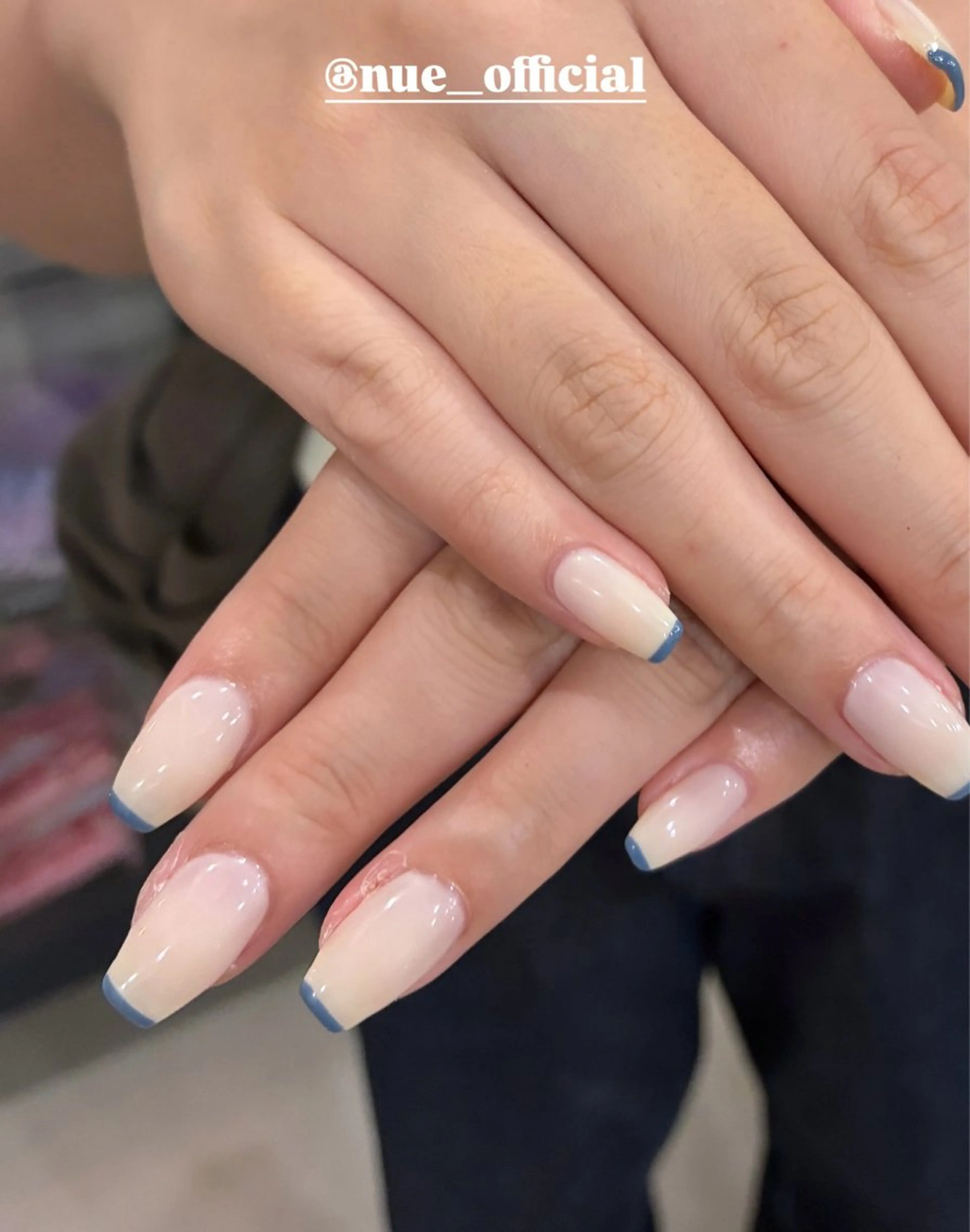 ネイル フレンチネイル ハンドネイル nue【ムー】 ひなたのネイルデザイン