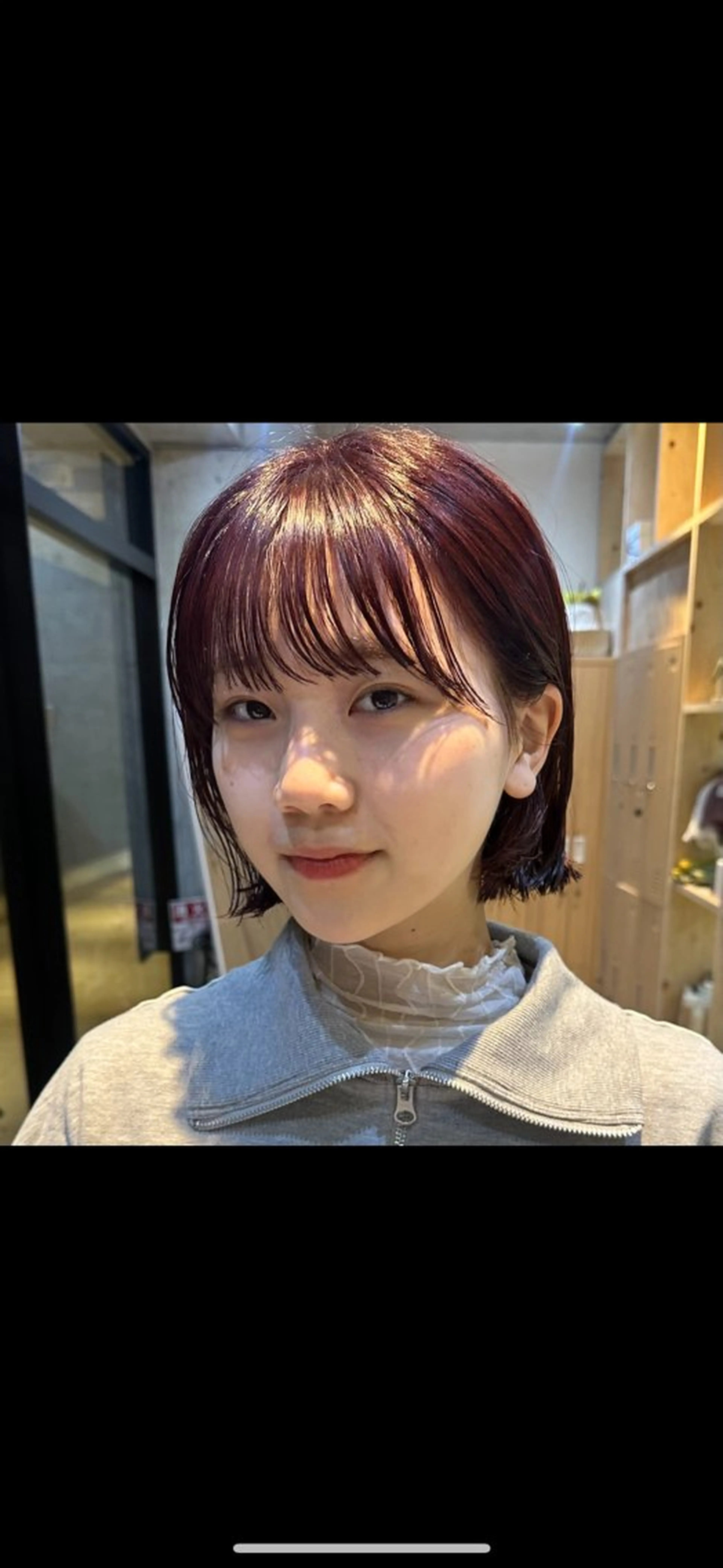 ショート ボブ ボブ/レイヤー/ニュ アンスパーマ/小夏のヘアスタイル