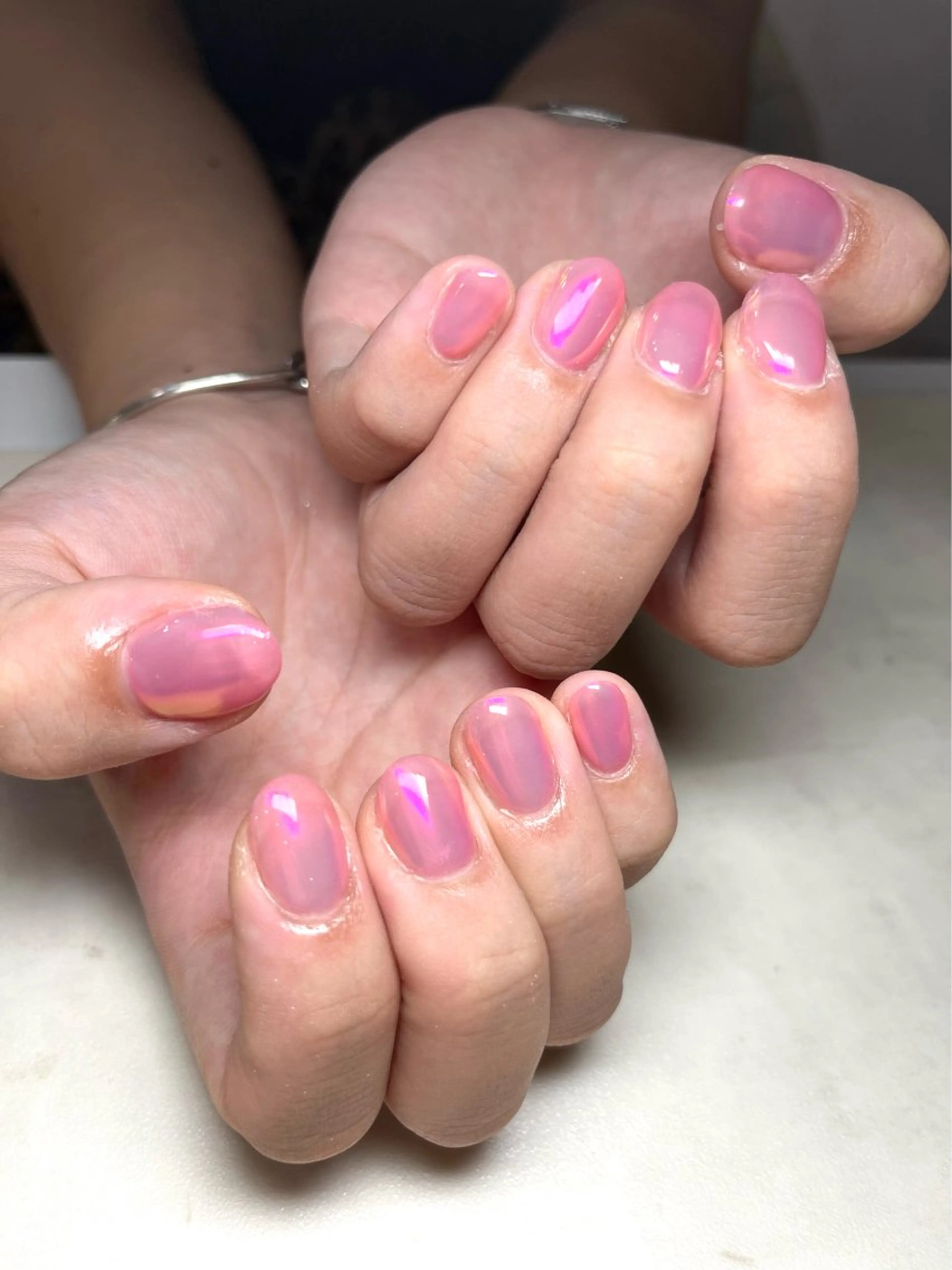 ネイル ミラーネイル ワンカラーネイル 🌻Sunrich Fuka🌻のネイルデザイン