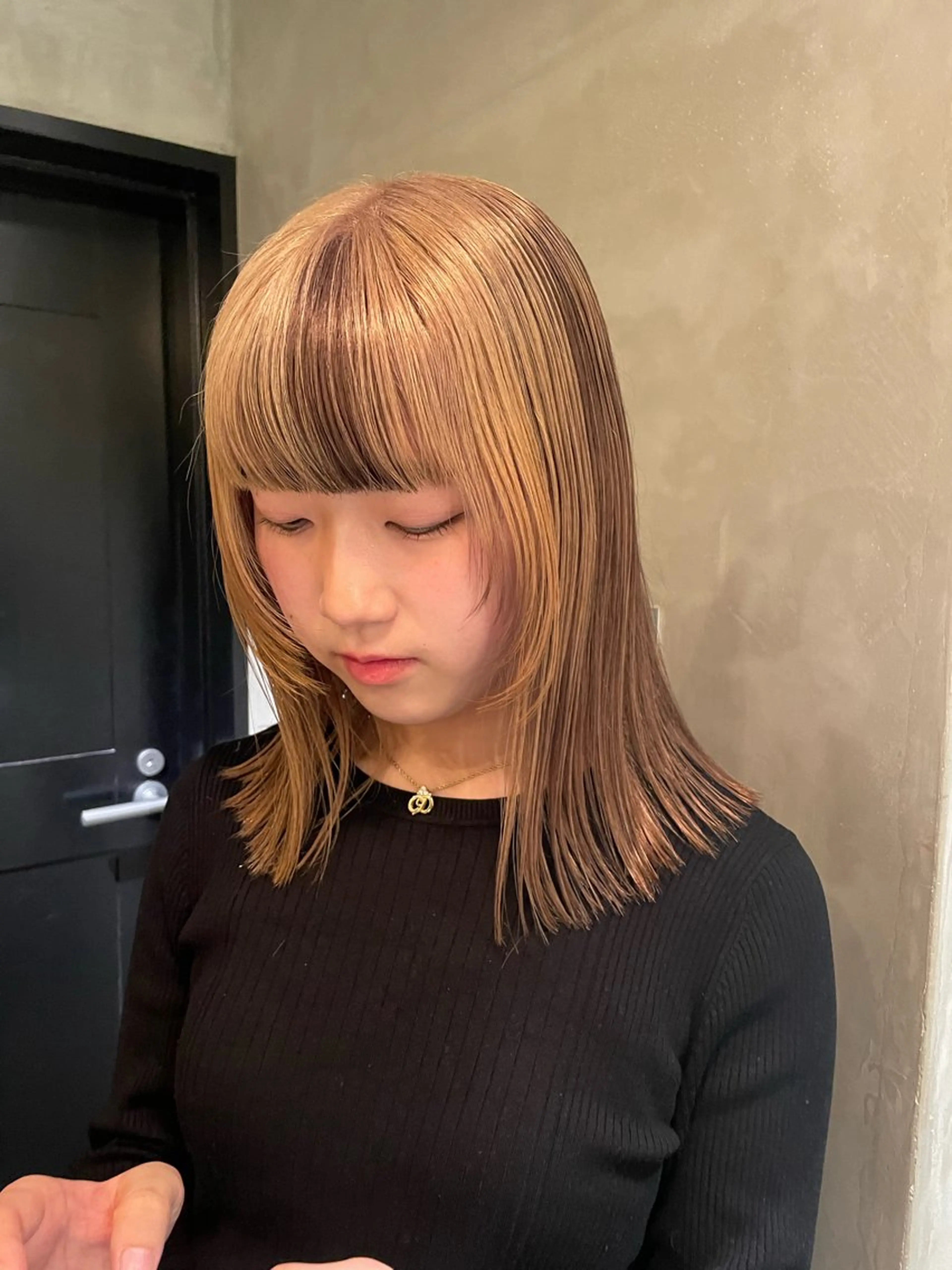 ミディアム カラー ヘアカラー トリートメント 🍃透明感/デザイン 店長MASARU🍃のヘアスタイル