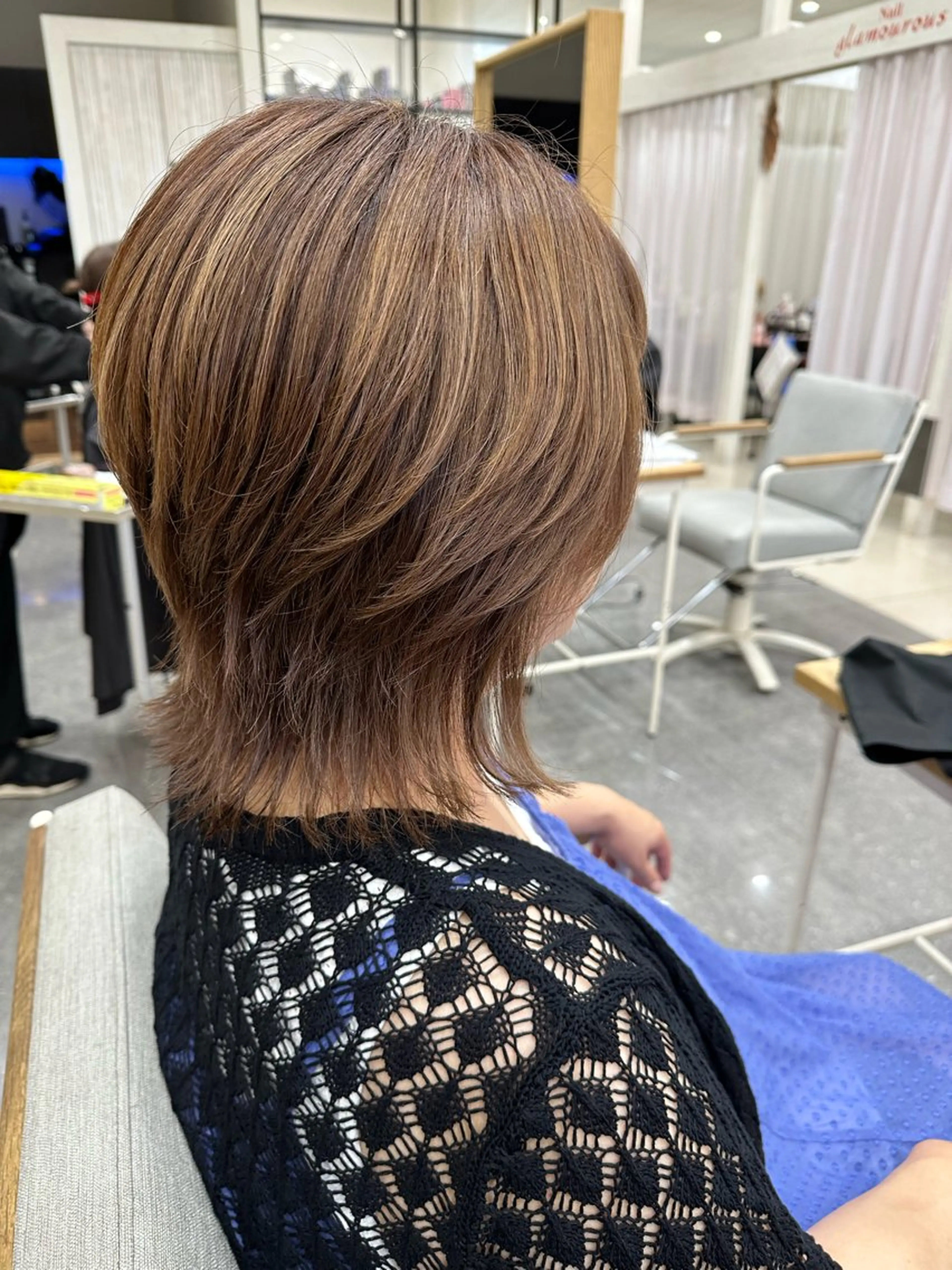 ミディアム カット ヘアカラー PROGRESS‣‣ 福澤 可音🐯🐝のヘアスタイル