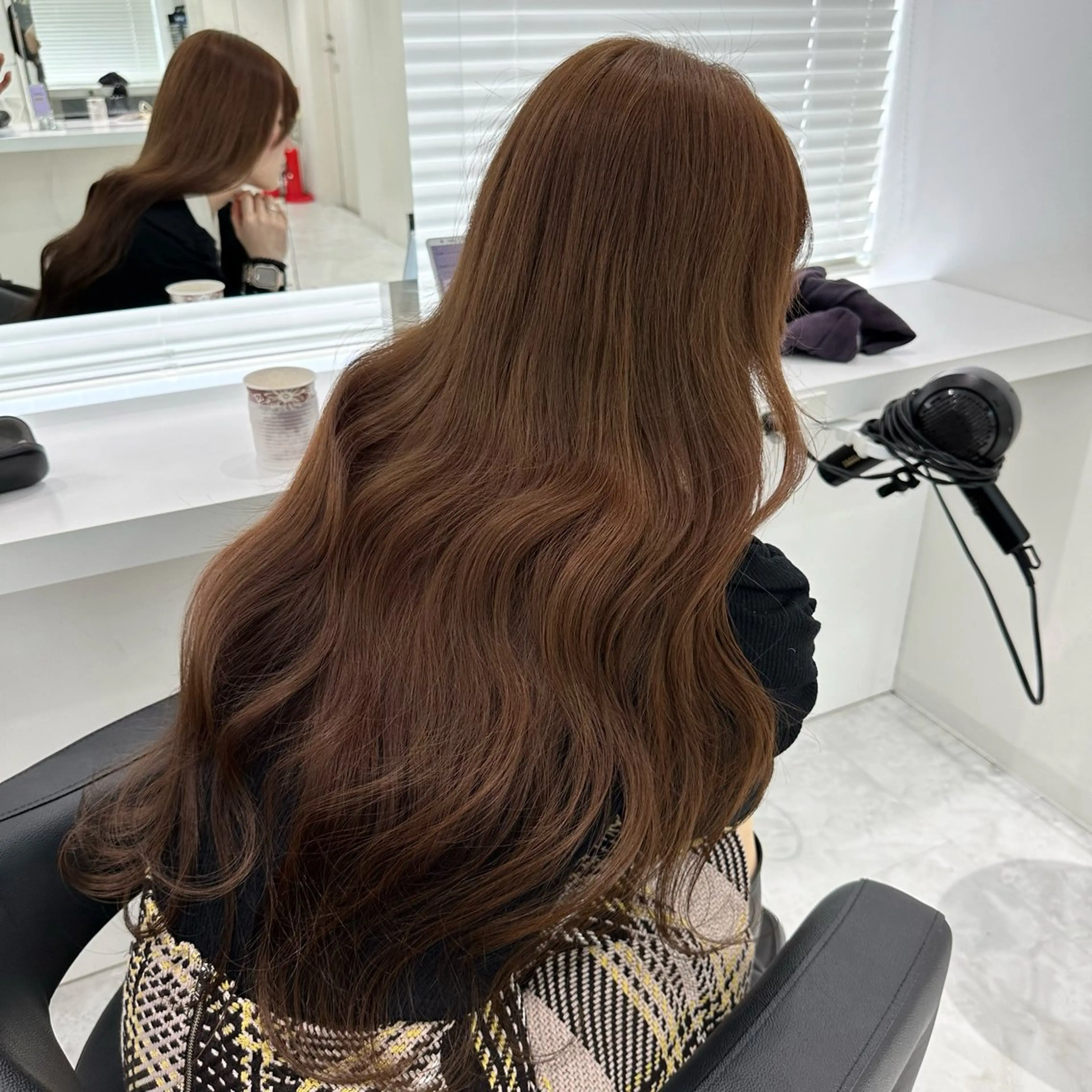 ミディアム カラー パーマ メンズ カット ヘアカラー トリートメント ヘッドスパ ヘアセット ♡上品韓国髪♡ブラ ウン/SAYATOのヘアスタイル