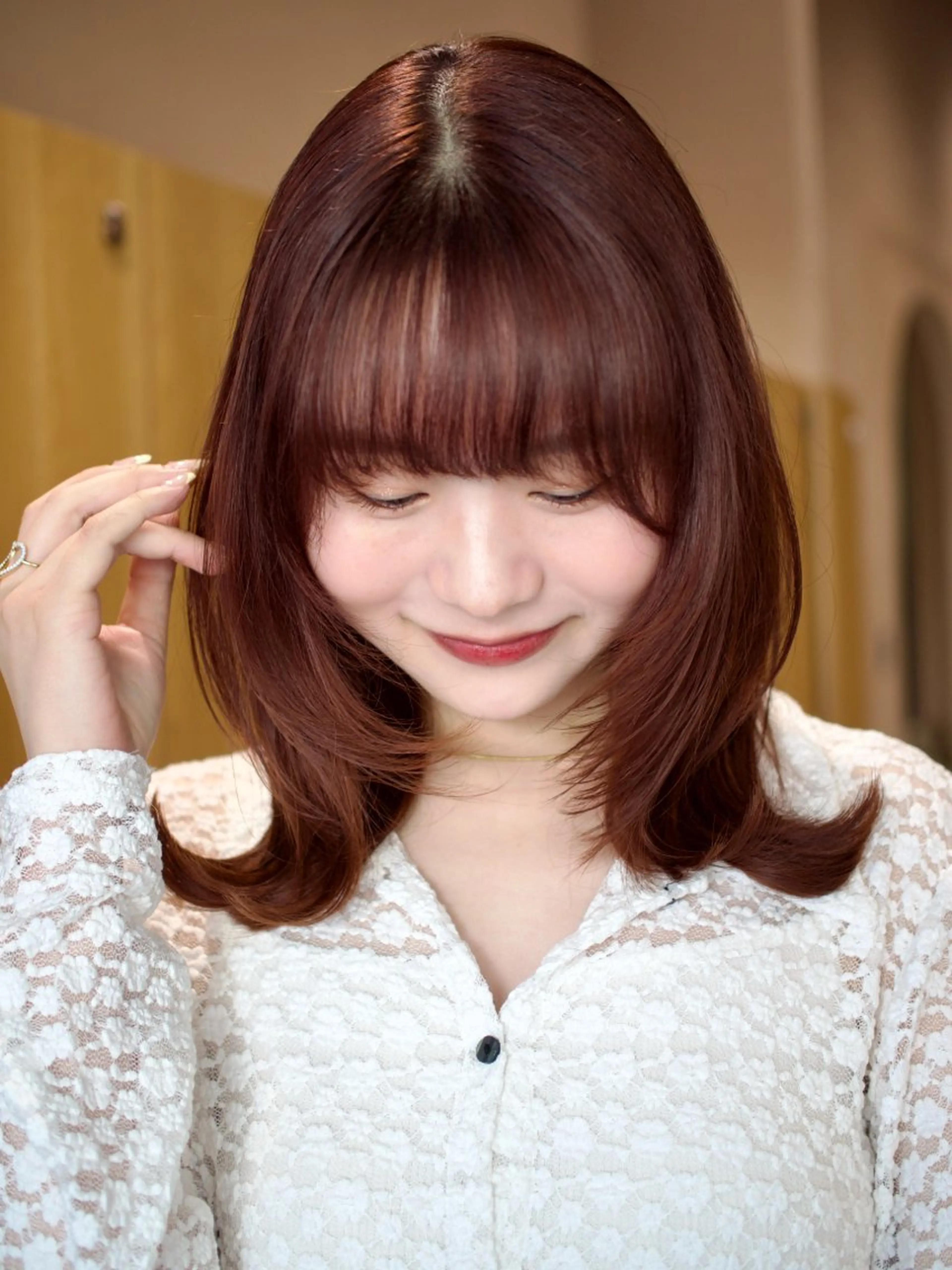 ミディアム カラー 越後 遥/ 透明感カラー🪞🤍のヘアスタイル