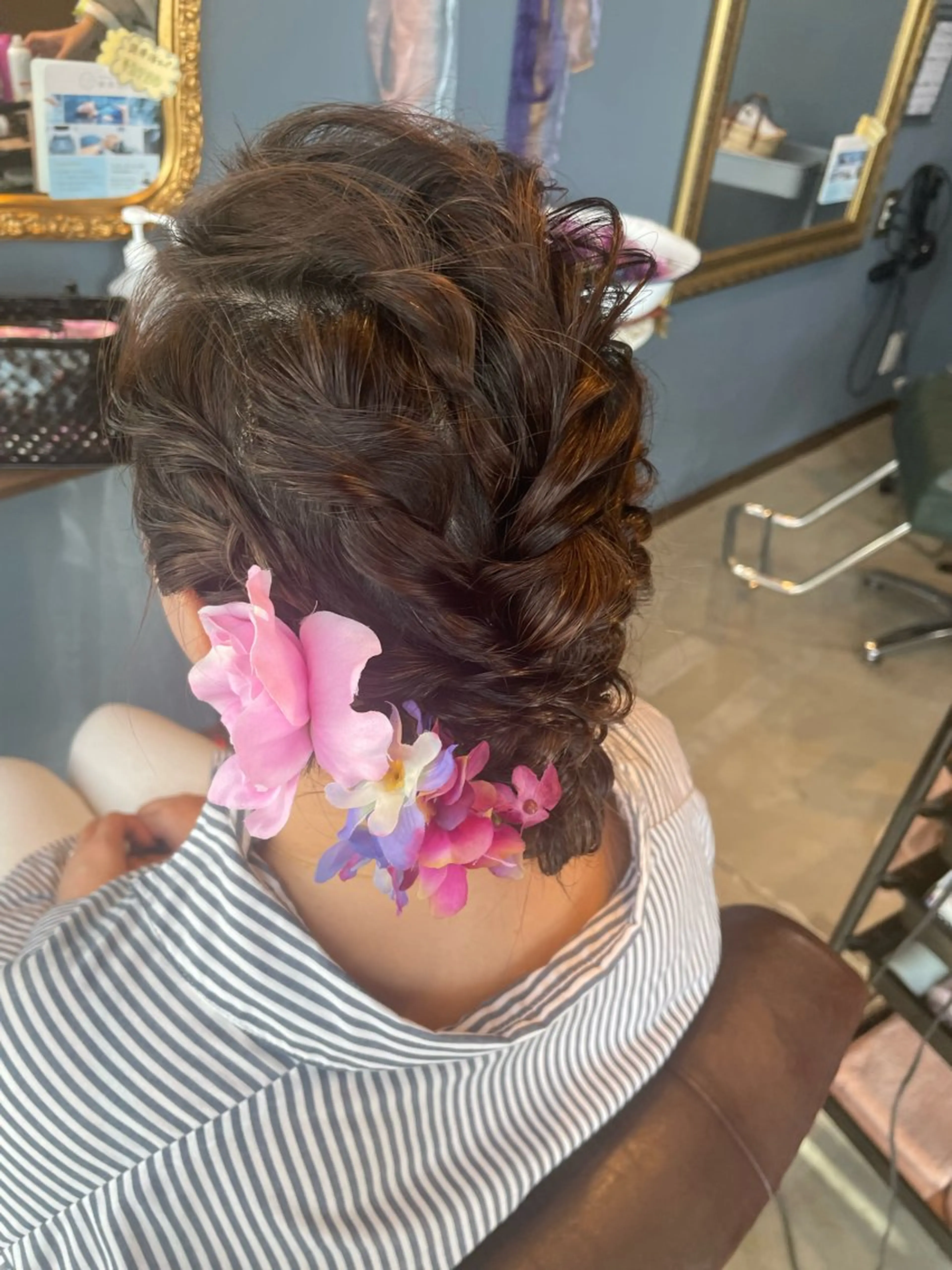 ヘアアレンジ 浴衣 hair make echo滿木あい花のヘアスタイル