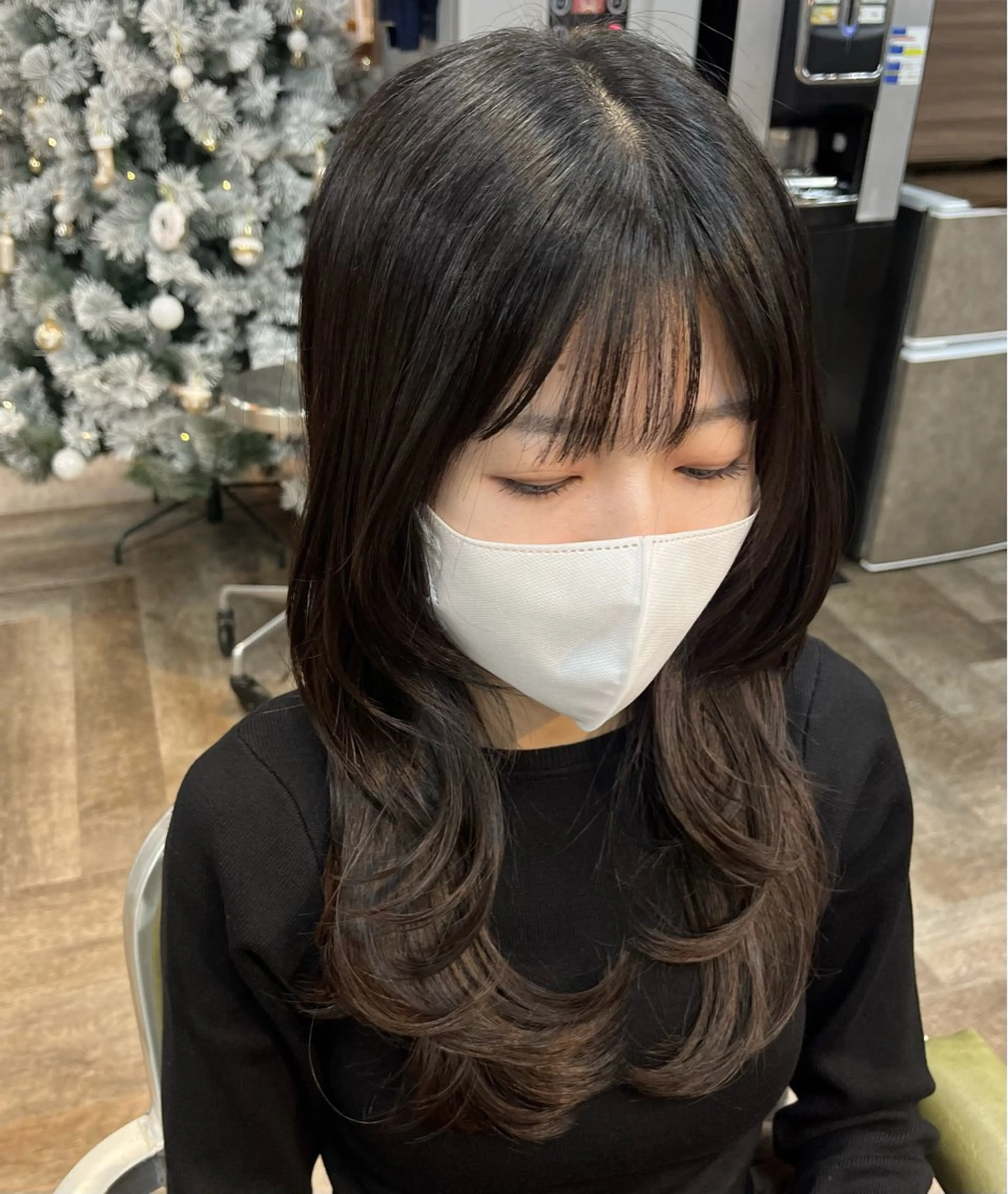 ロング ハッシュカット カット こと 🐰のヘアスタイル