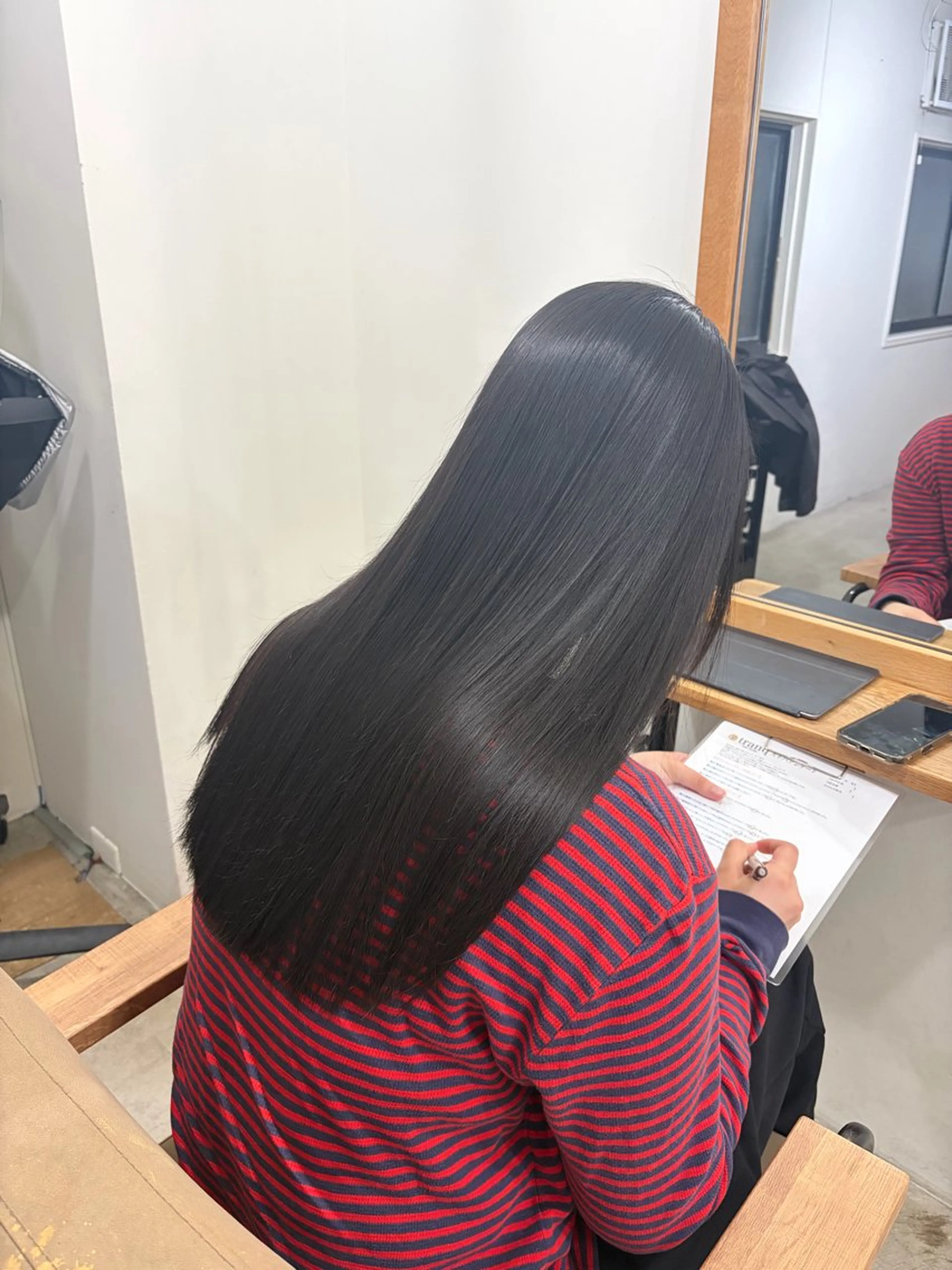 ロング 縮毛矯正 tranq nacoのヘアスタイル