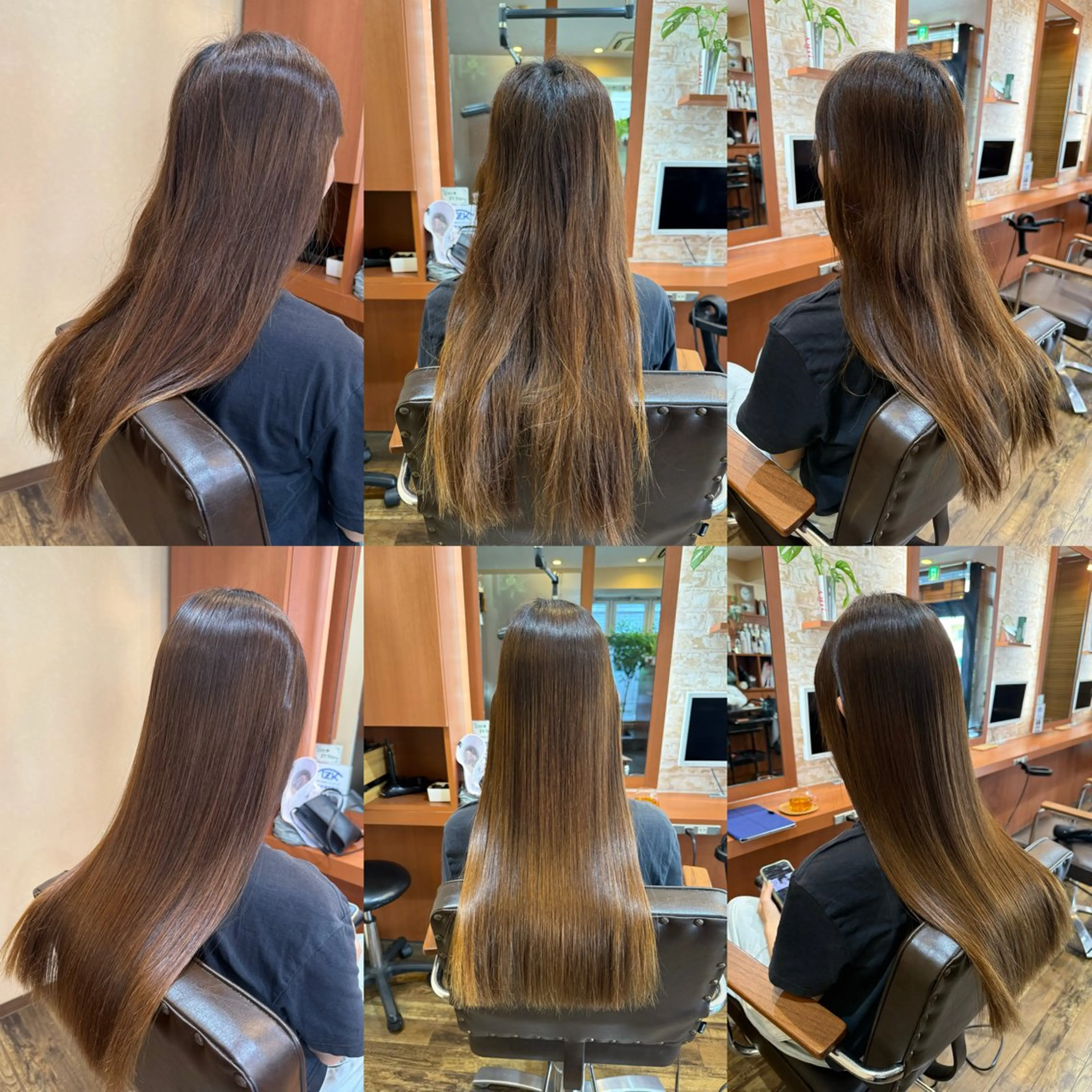 ロング 縮毛矯正 山口 博司のヘアスタイル