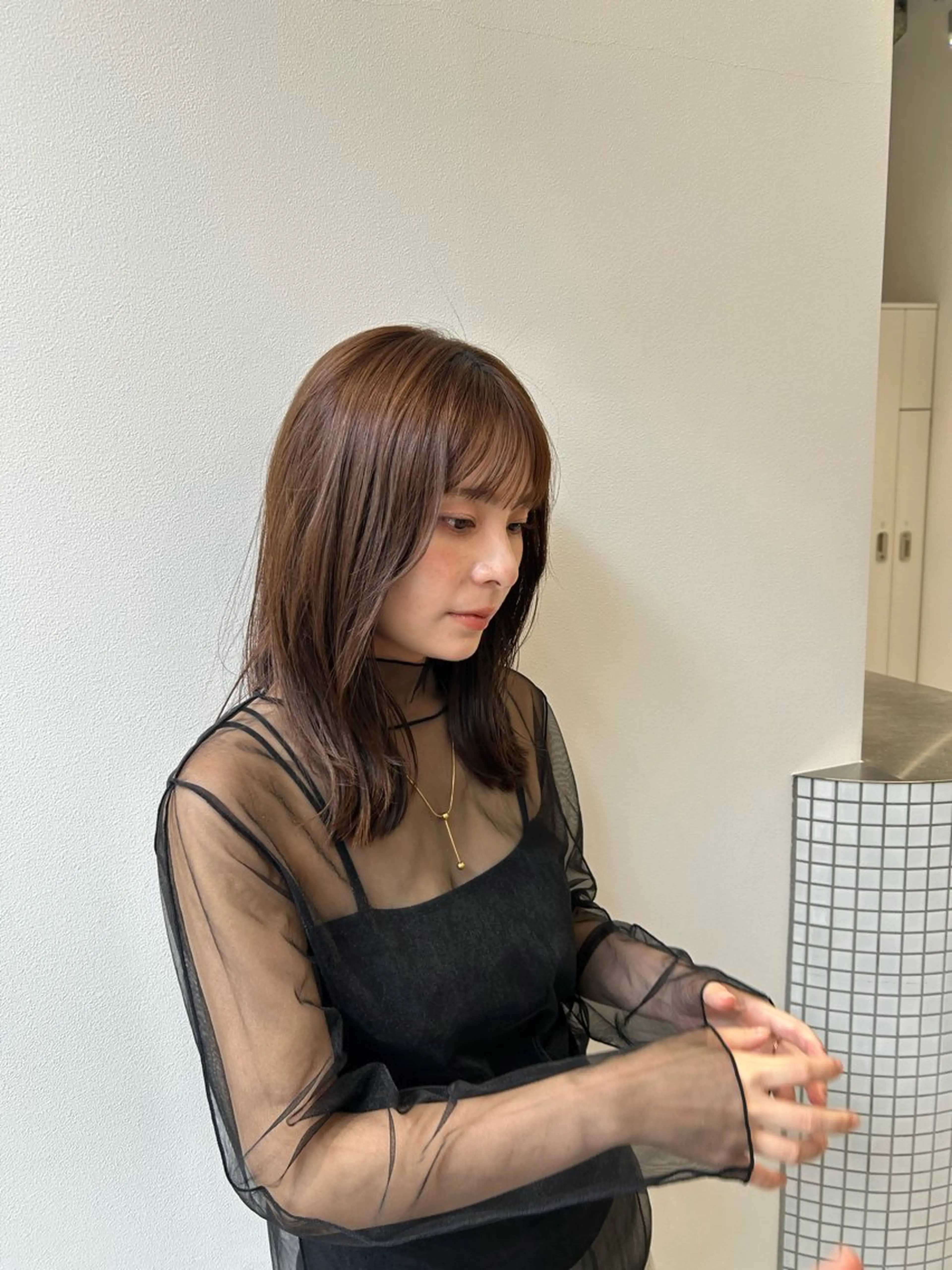 ミディアム カラー ‪広瀬快斗／ツヤ髪 /似合わせカラー🌱のヘアスタイル