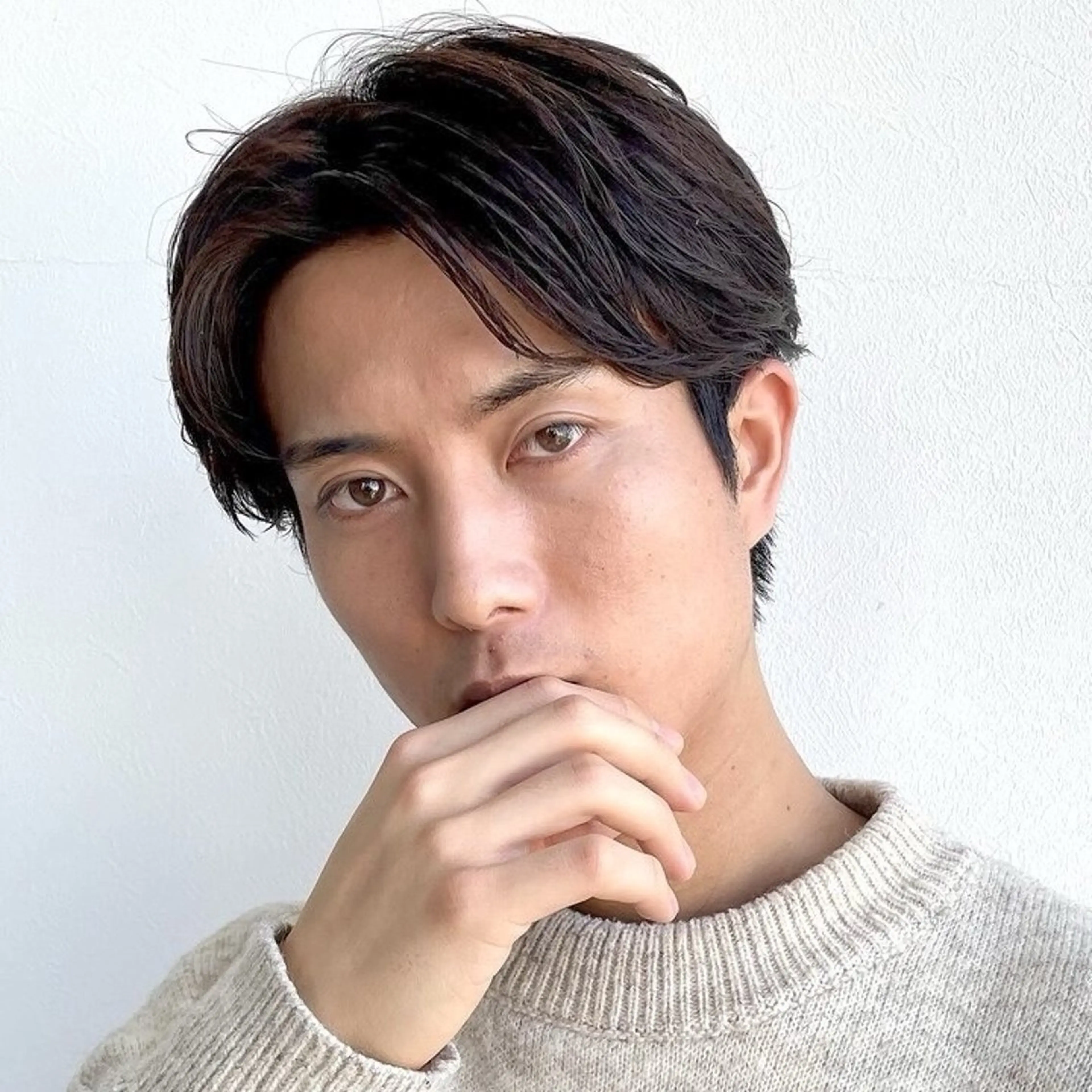 メンズ ヘアアレンジ/柔らか 艶カラー/AKARIのヘアスタイル