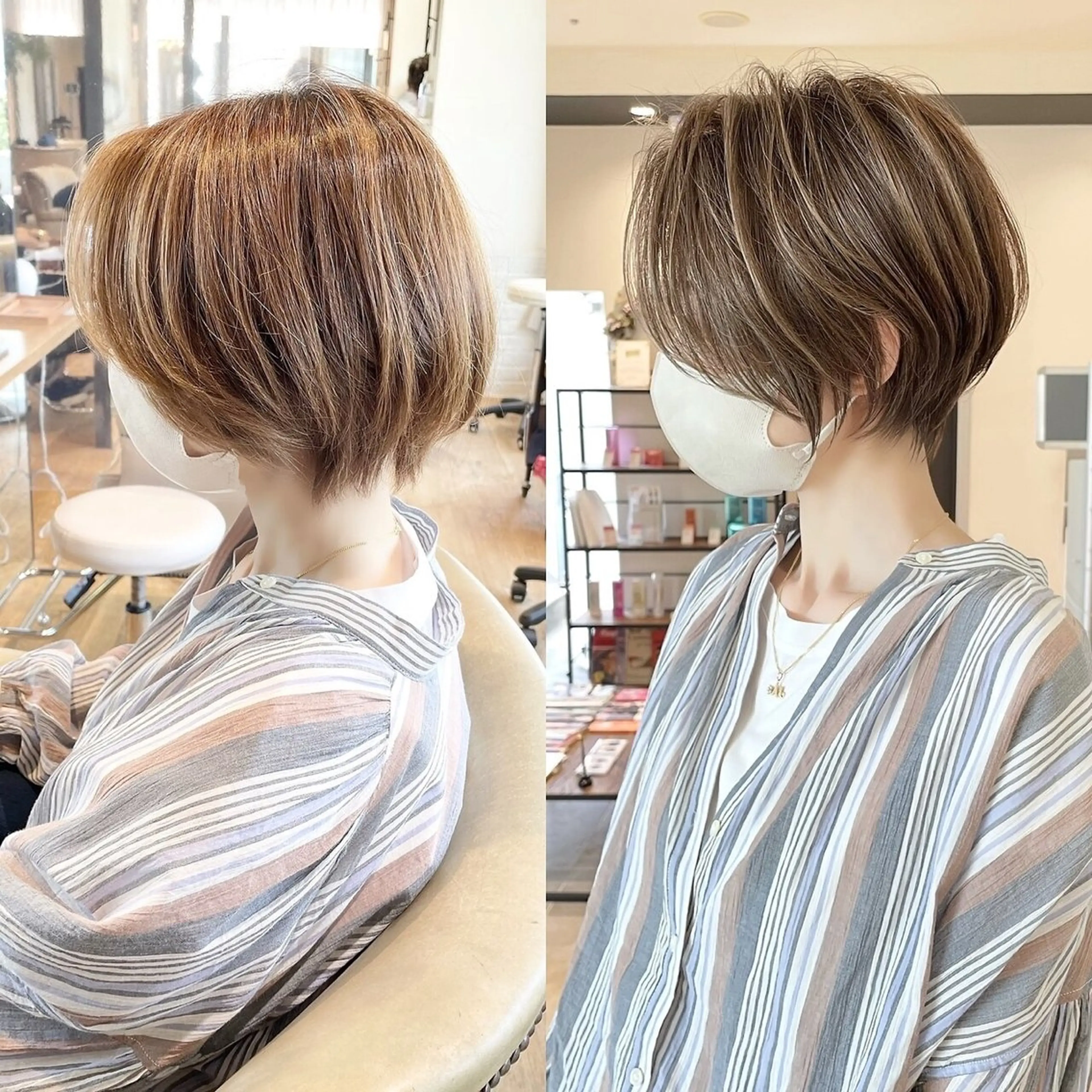 ショート カラー お悩み解決ひし形 ショート✂️　イガワのヘアスタイル