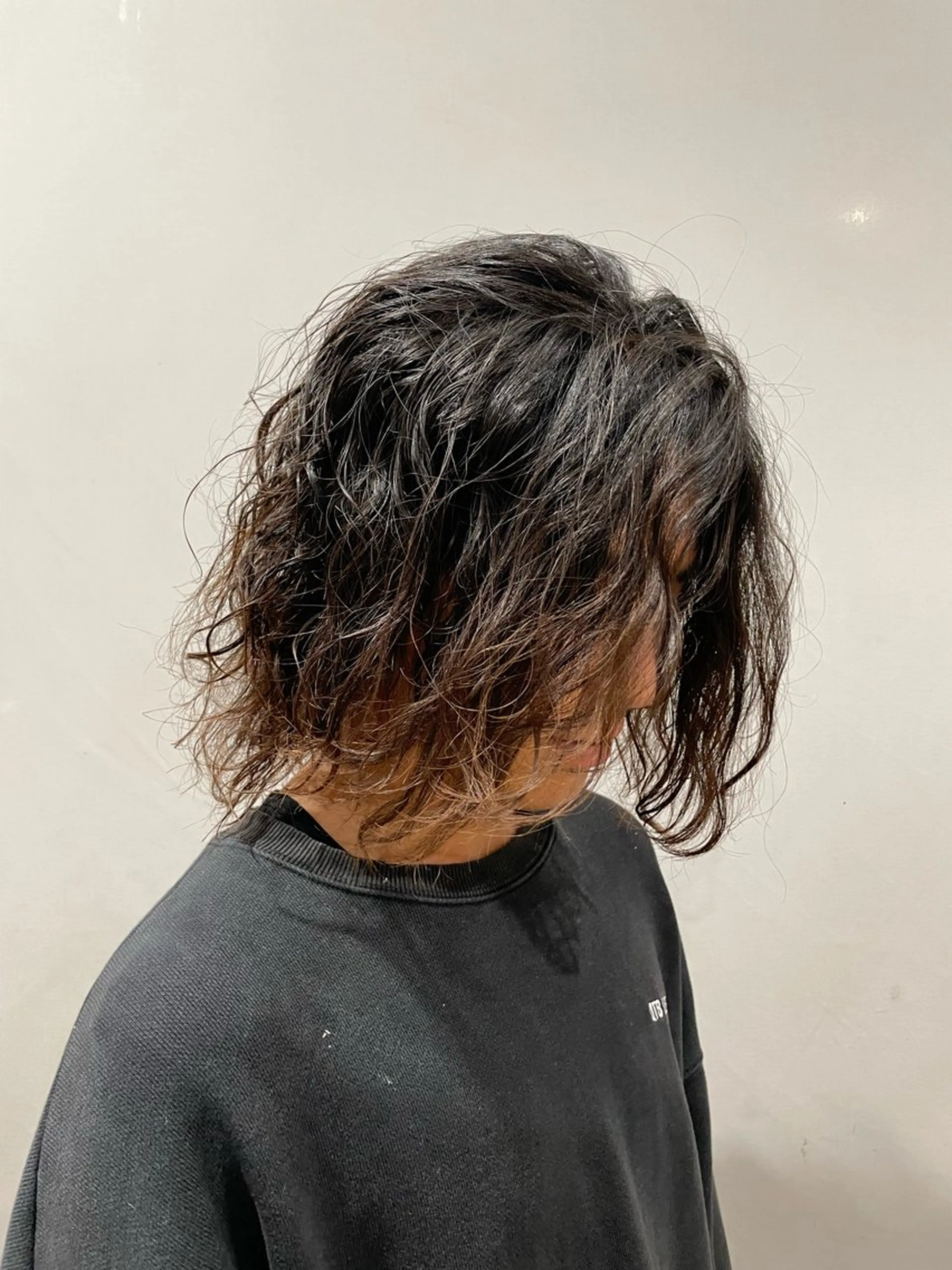 ミディアム パーマ メンズ カット パーマ トリートメント ヘッドスパ ヘアセット 🌿透明感/レイヤー 🌿TATSUKIのヘアスタイル