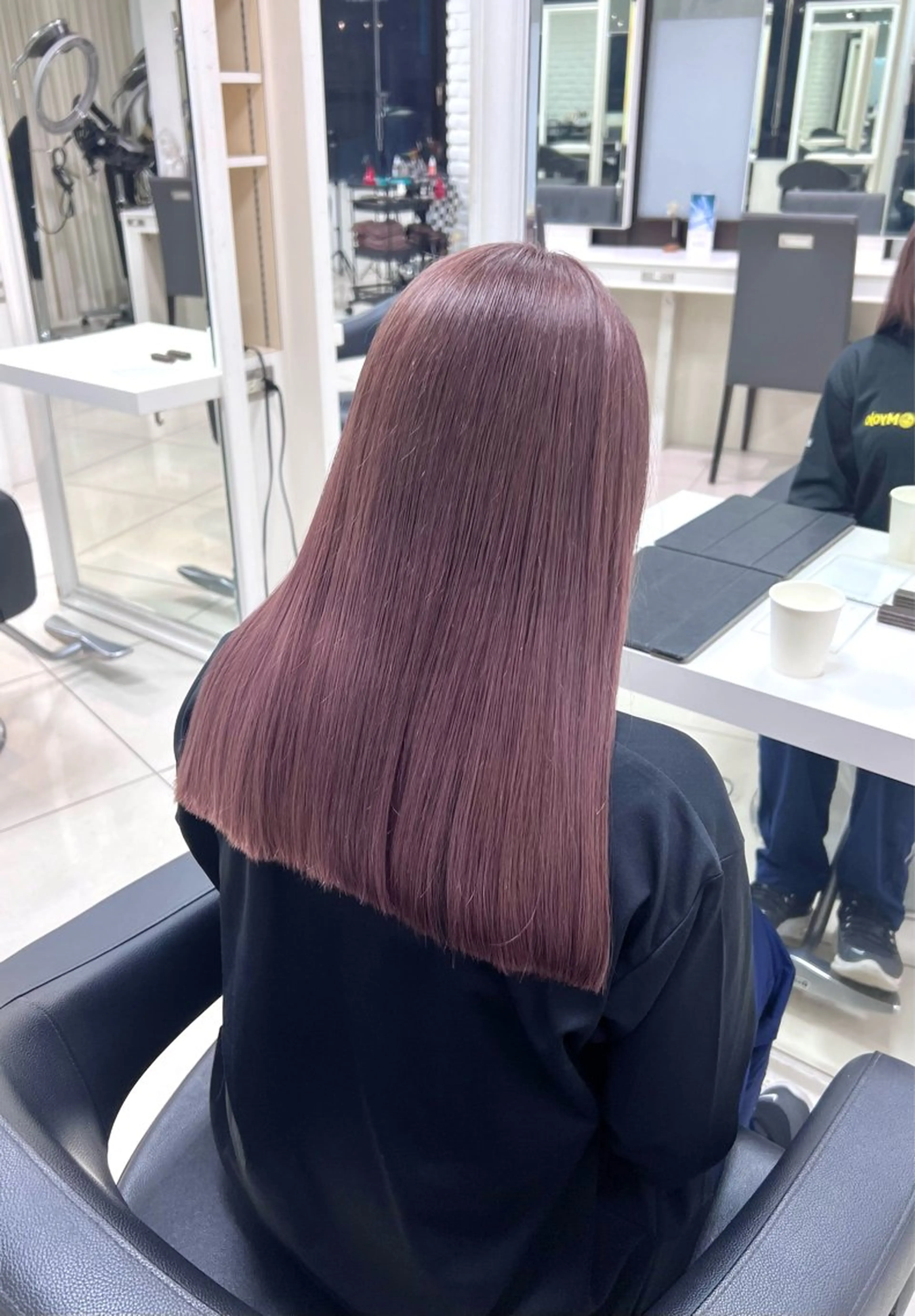 セミロング ヘアカラー 似合わせカット 💎❄️あやののヘアスタイル