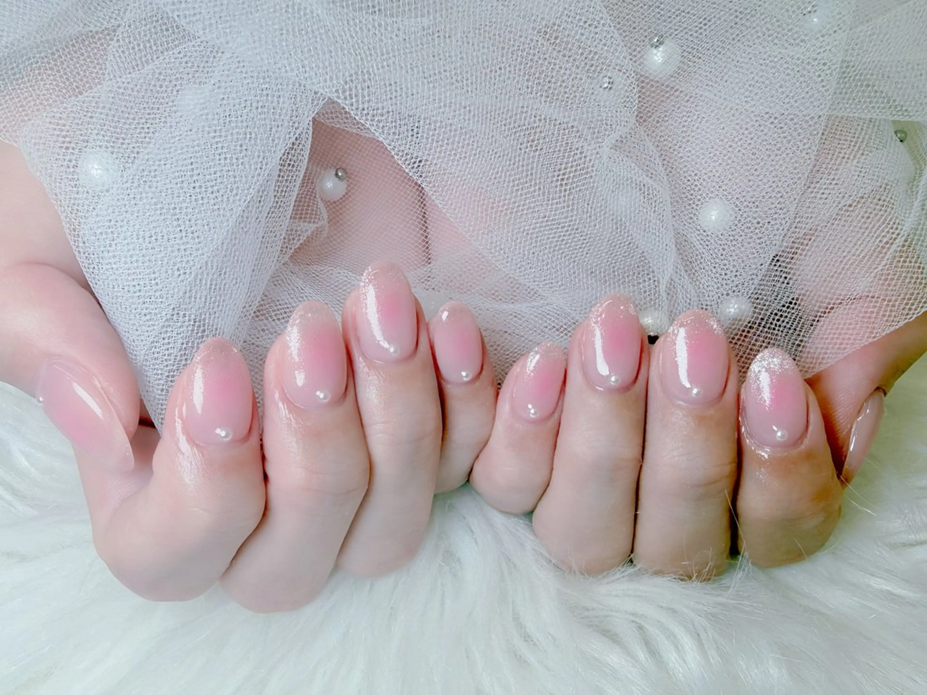 ネイル ジェルネイル 持ち込み ニュアンスネイル パラジェル シンプルネイル ハンドネイル Y&L Nailのネイルデザイン