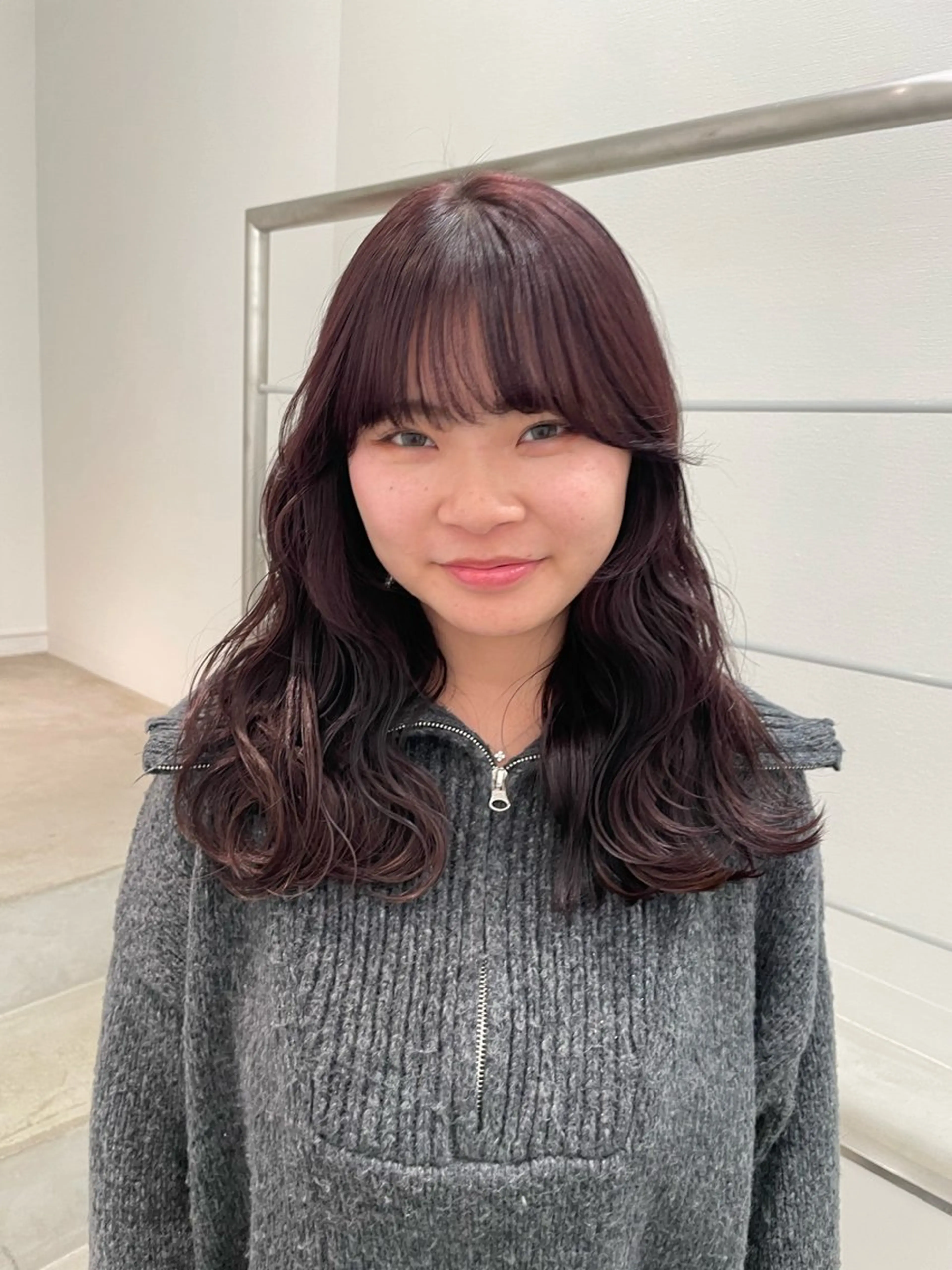 カラー ラベンダーカラー ミユ/ショート/ カットモデル/名東区のヘアスタイル