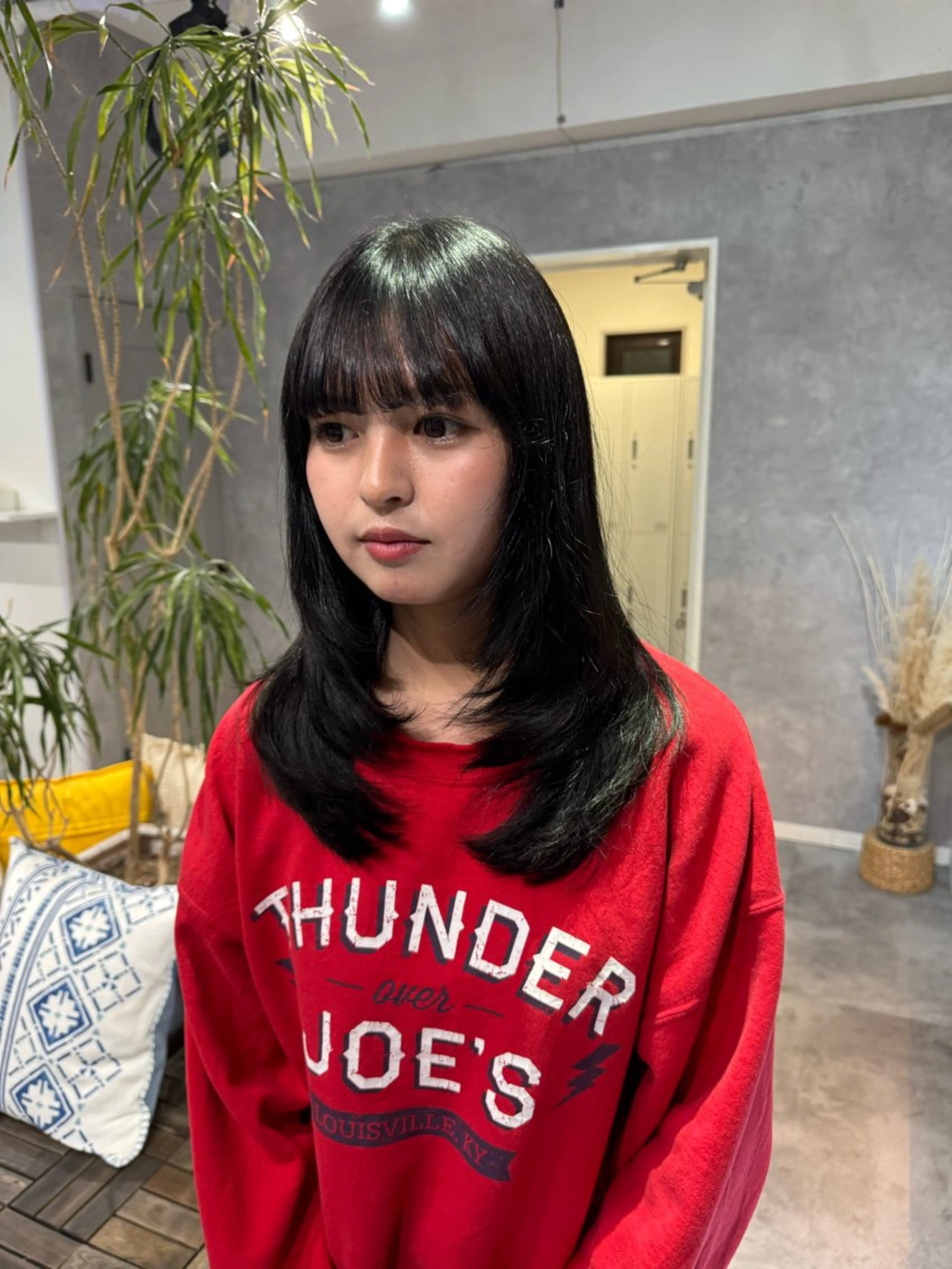 ミディアム ハイレイヤー レイヤーカット カット ヘアカラー 大船🫧メンズ・ ショートカット持田樹のヘアスタイル