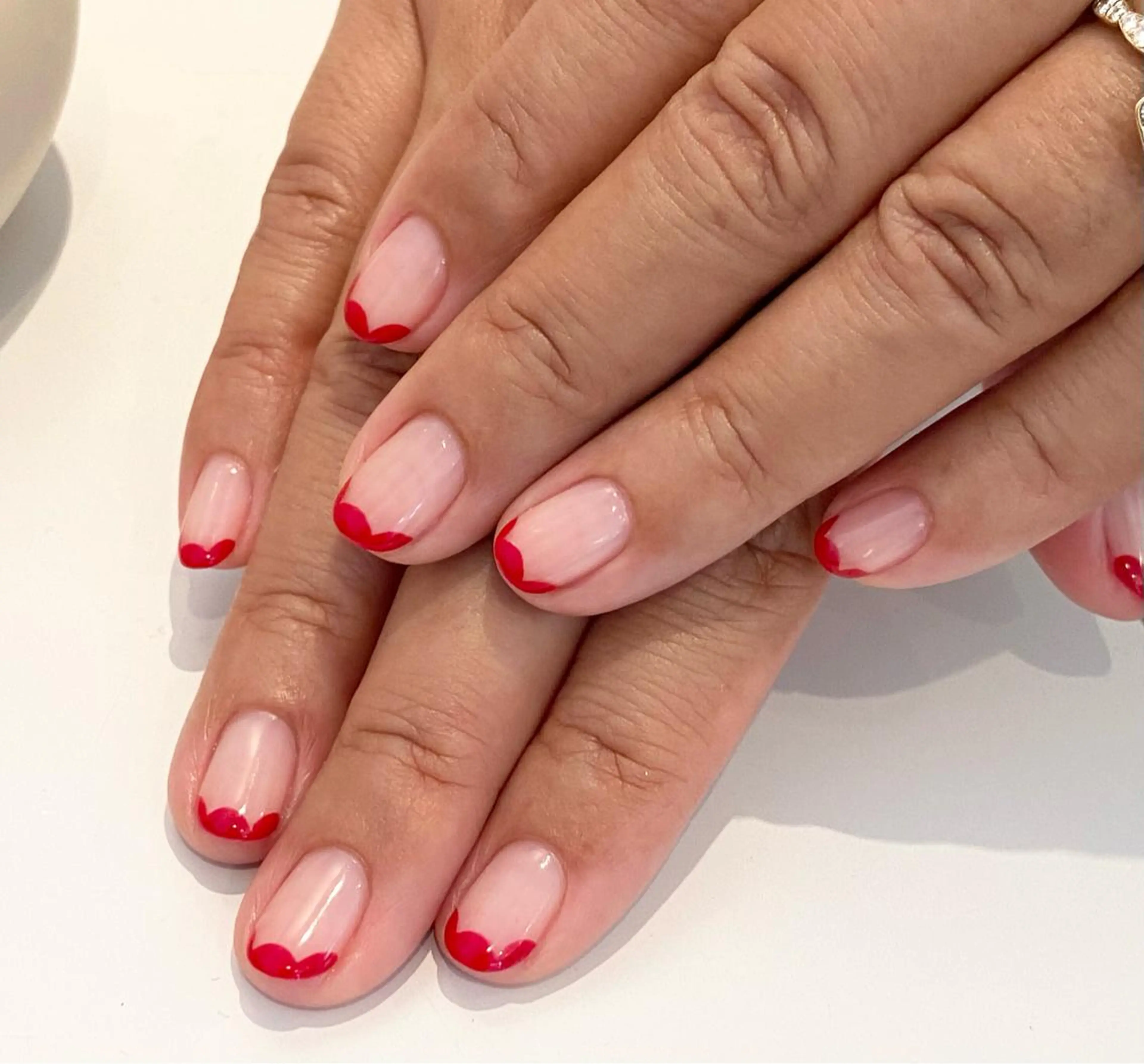 ネイル フレンチネイル ハンドネイル 樫原 なおこのネイルデザイン