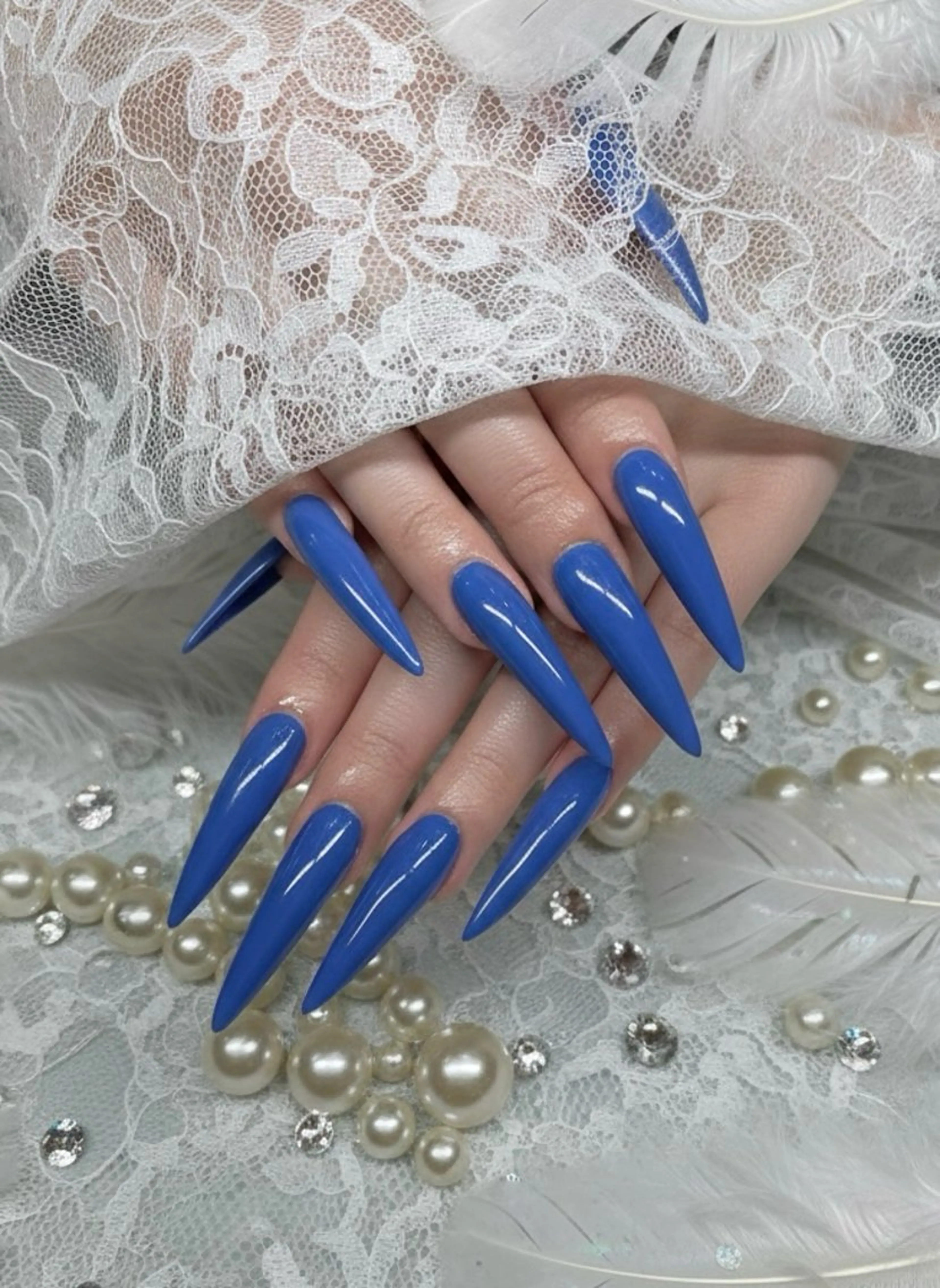 ネイル ブルー TUNEHA堂 (栄矢場町徒歩6分)のネイルデザイン