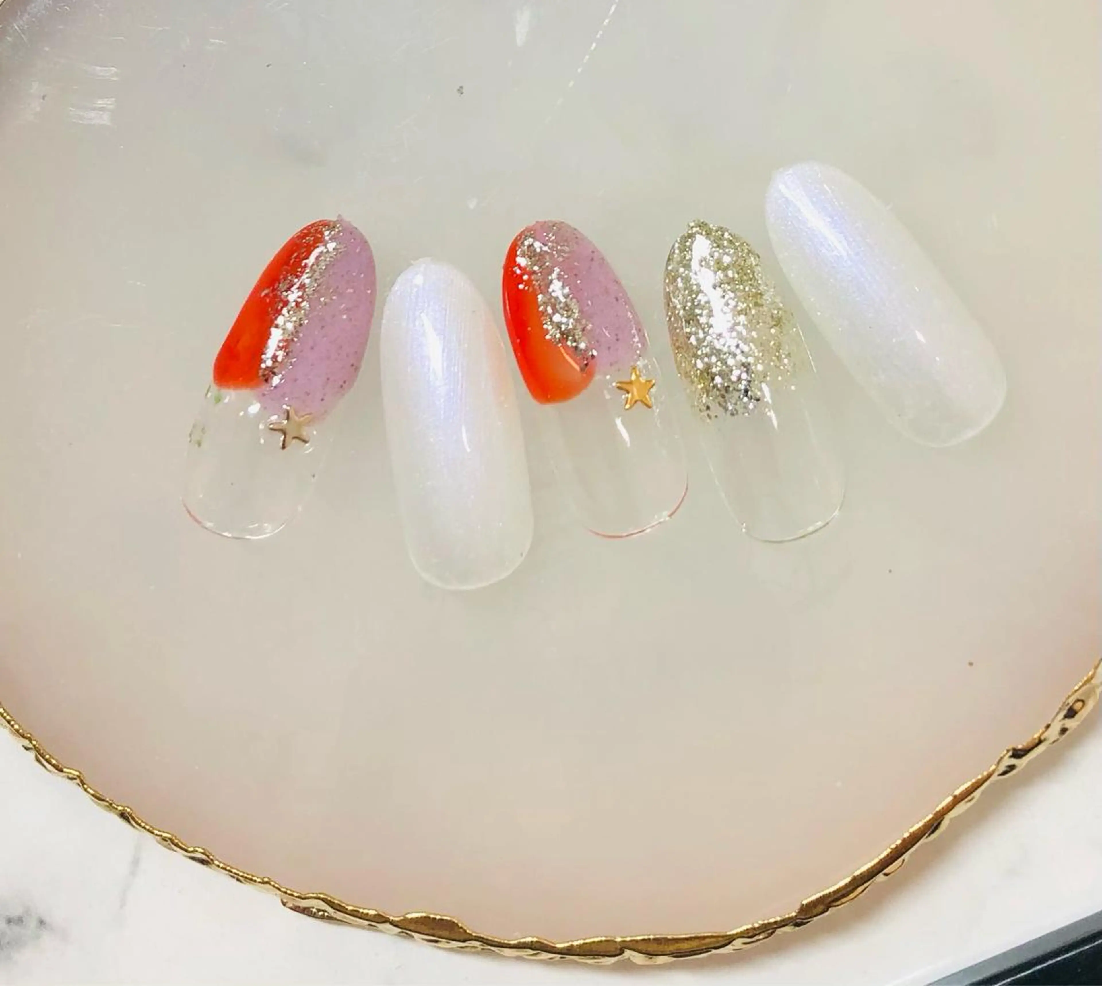 ネイル ハロウィン ニュアンスネイル H3 hitoのネイルデザイン