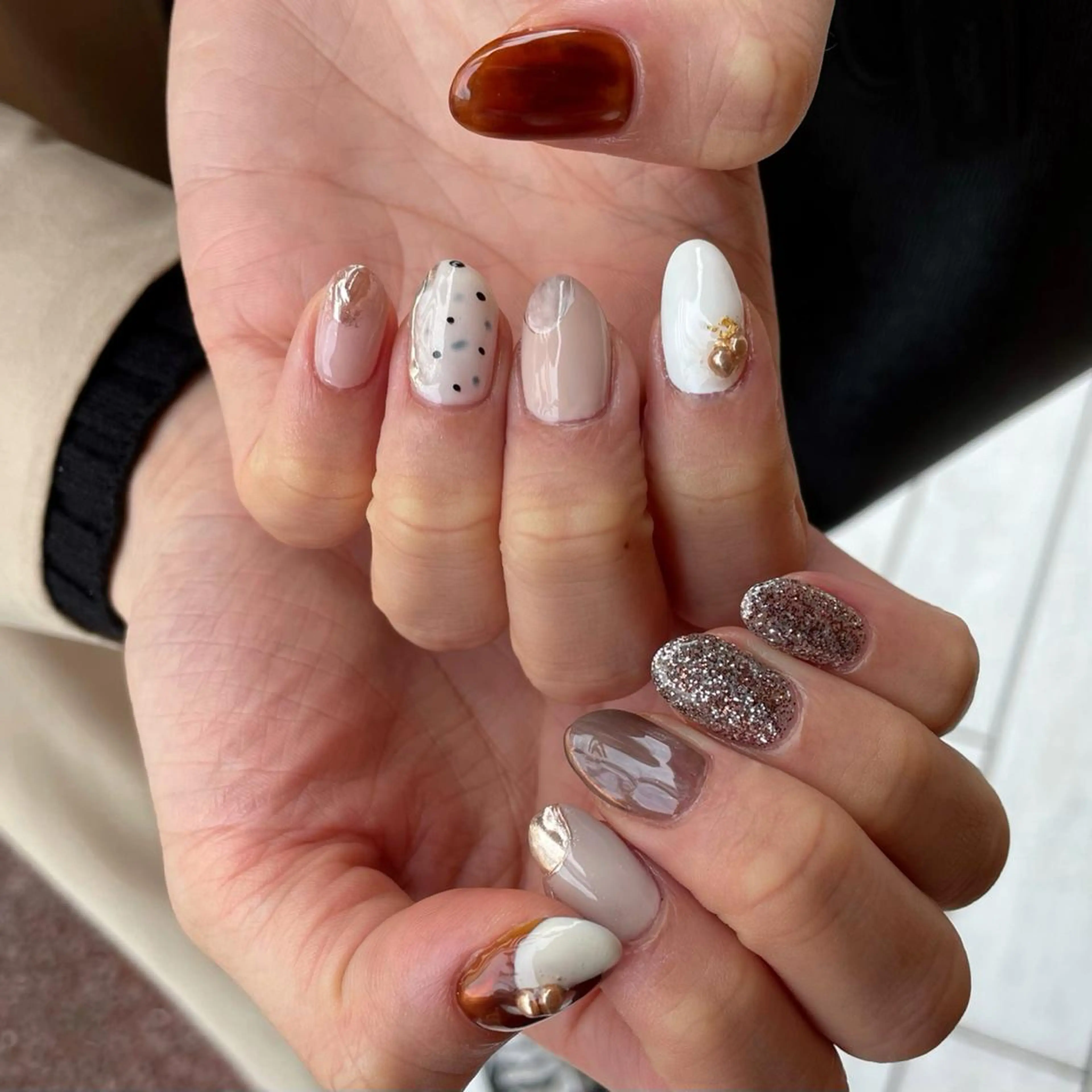 ネイル ハンドネイル 新井 ひなののネイルデザイン