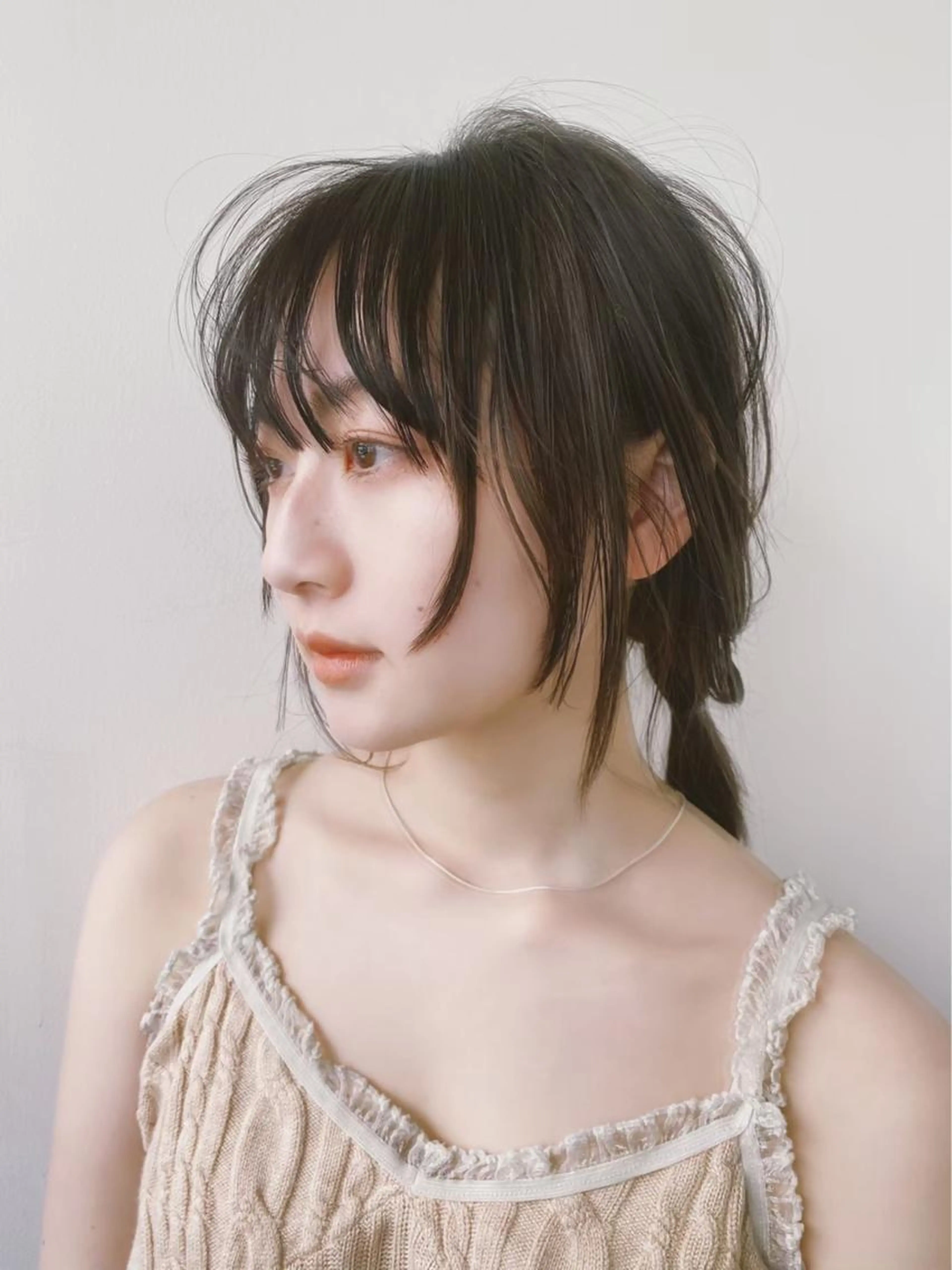 前髪カットの写真