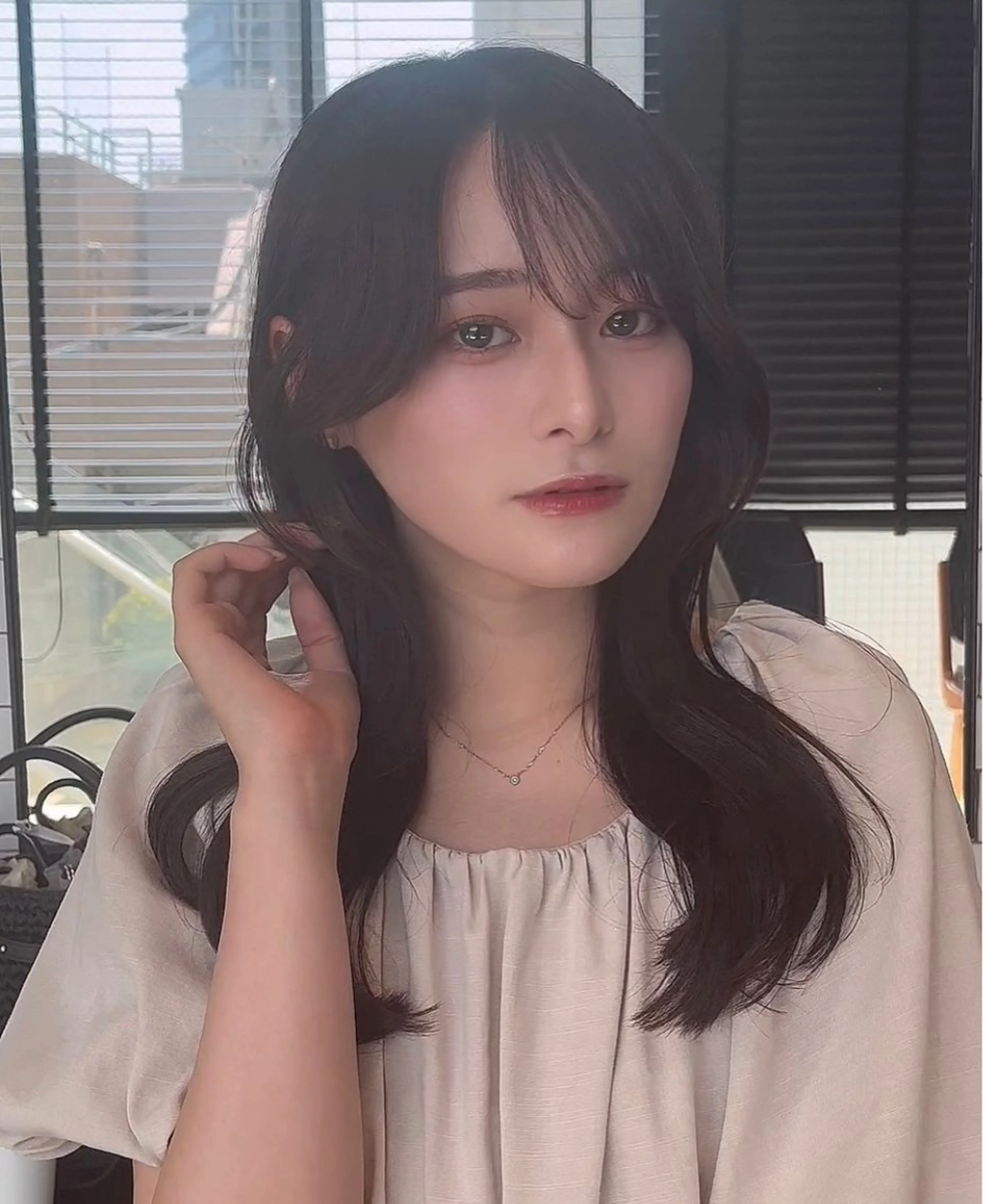 ミディアム カラー カット ヘアカラー トリートメント 🌫️大人韓国ヘア 🌫️naoyaのヘアスタイル