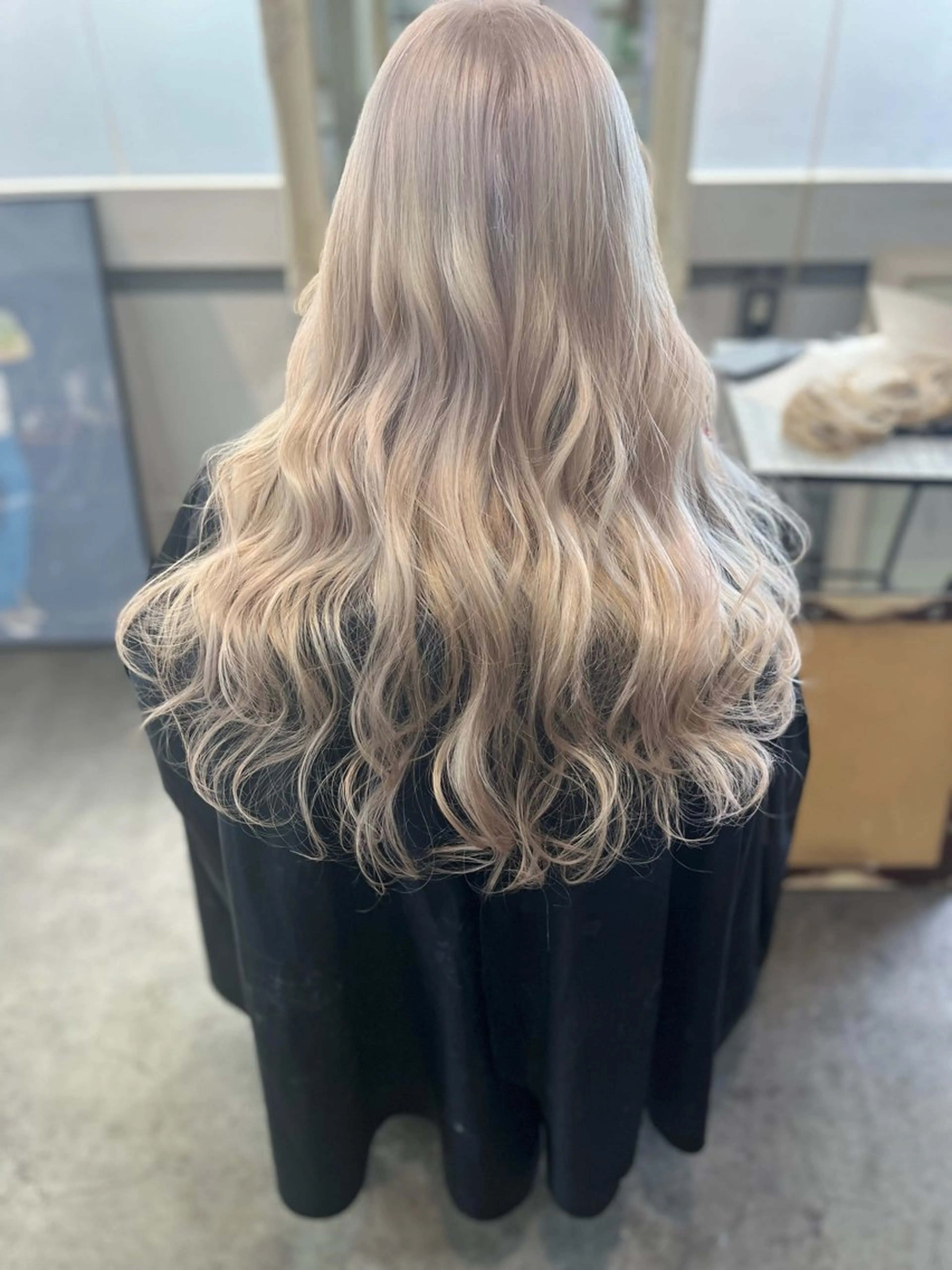 ロング カラー ヘアカラー トリートメント Mariana雛/ 西大分/ハイライトのヘアスタイル
