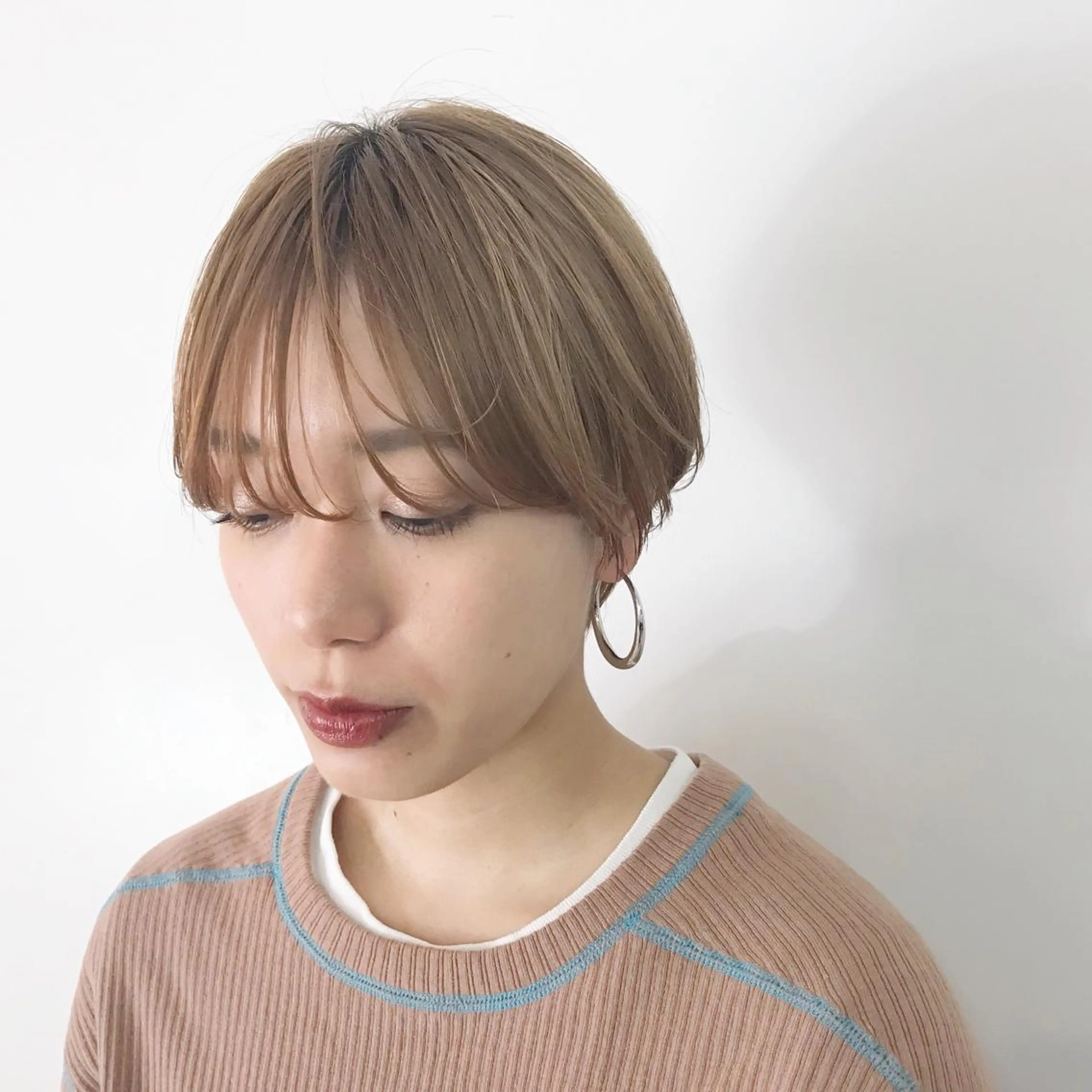 ショート カラー ハイトーンカラー ショートヘア ボブ/大人ヘア k-two濱田のヘアスタイル