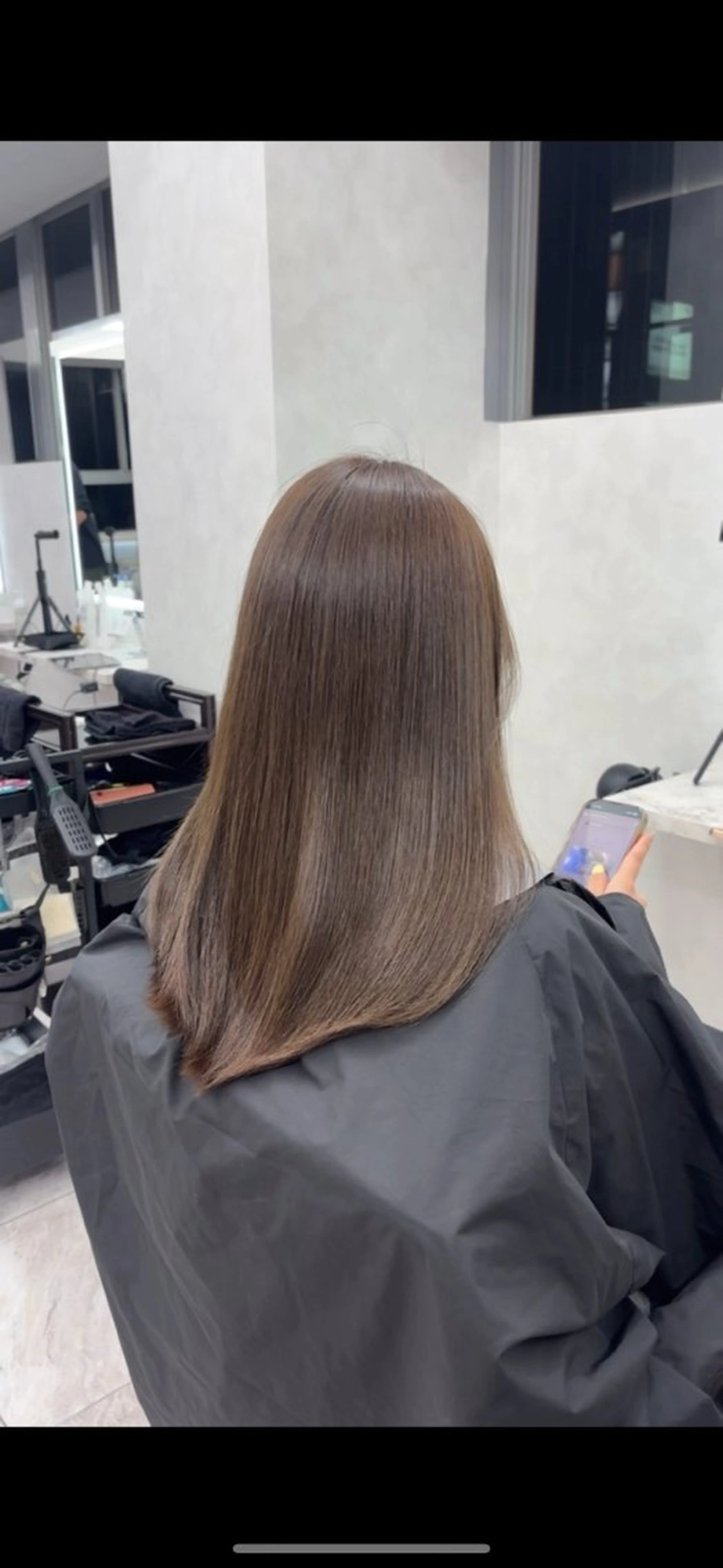 セミロング トリートメント ヘアカラー トリートメント 髪質改善/艶髪特化 柔艶髪/Ririkaのヘアスタイル