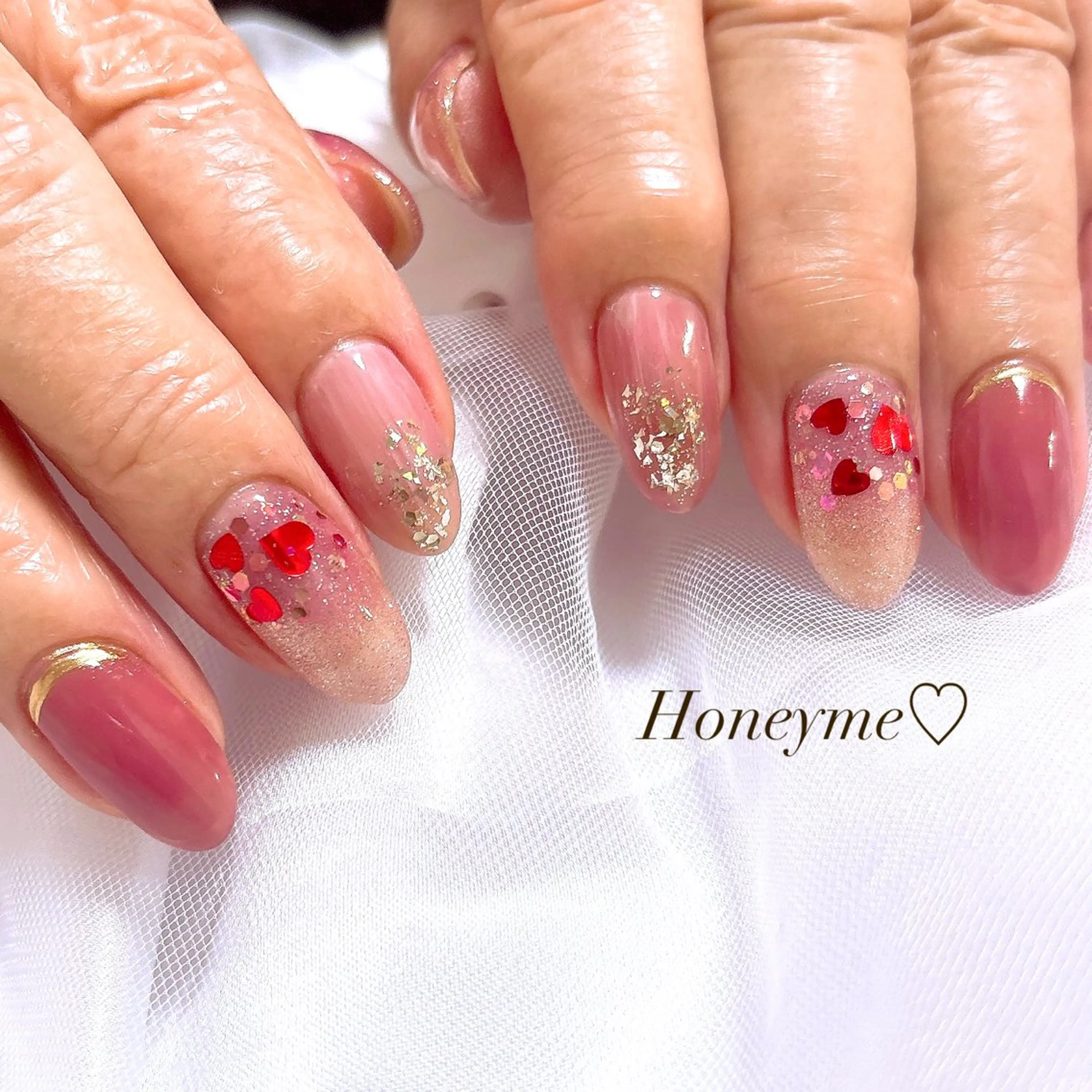 ネイル Honey me ❁⃘*.ﾟのネイルデザイン