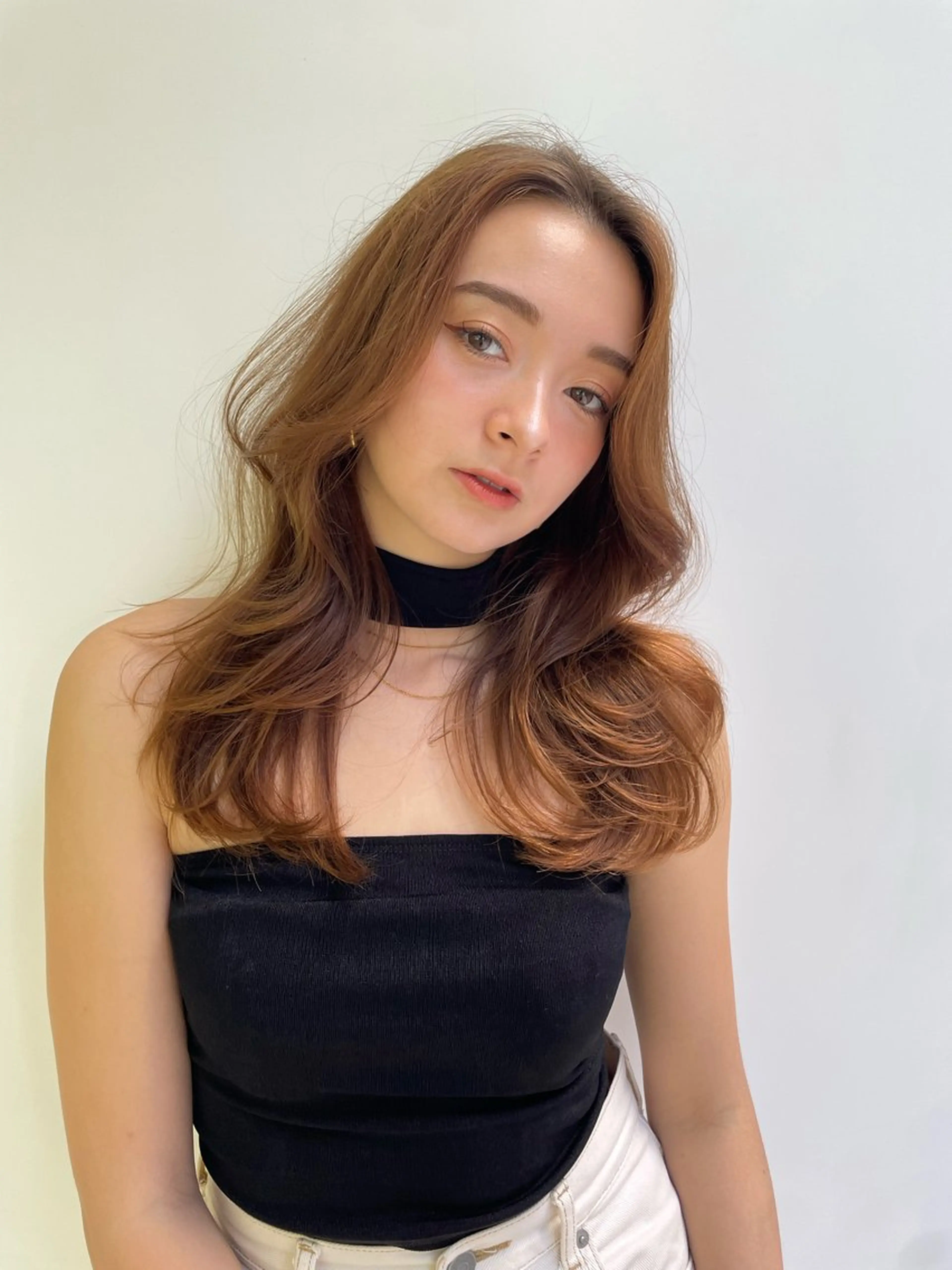 ロング カラー カット ヘアカラー トリートメント レイヤー×顔周 り×髪質改善/MIUのヘアスタイル