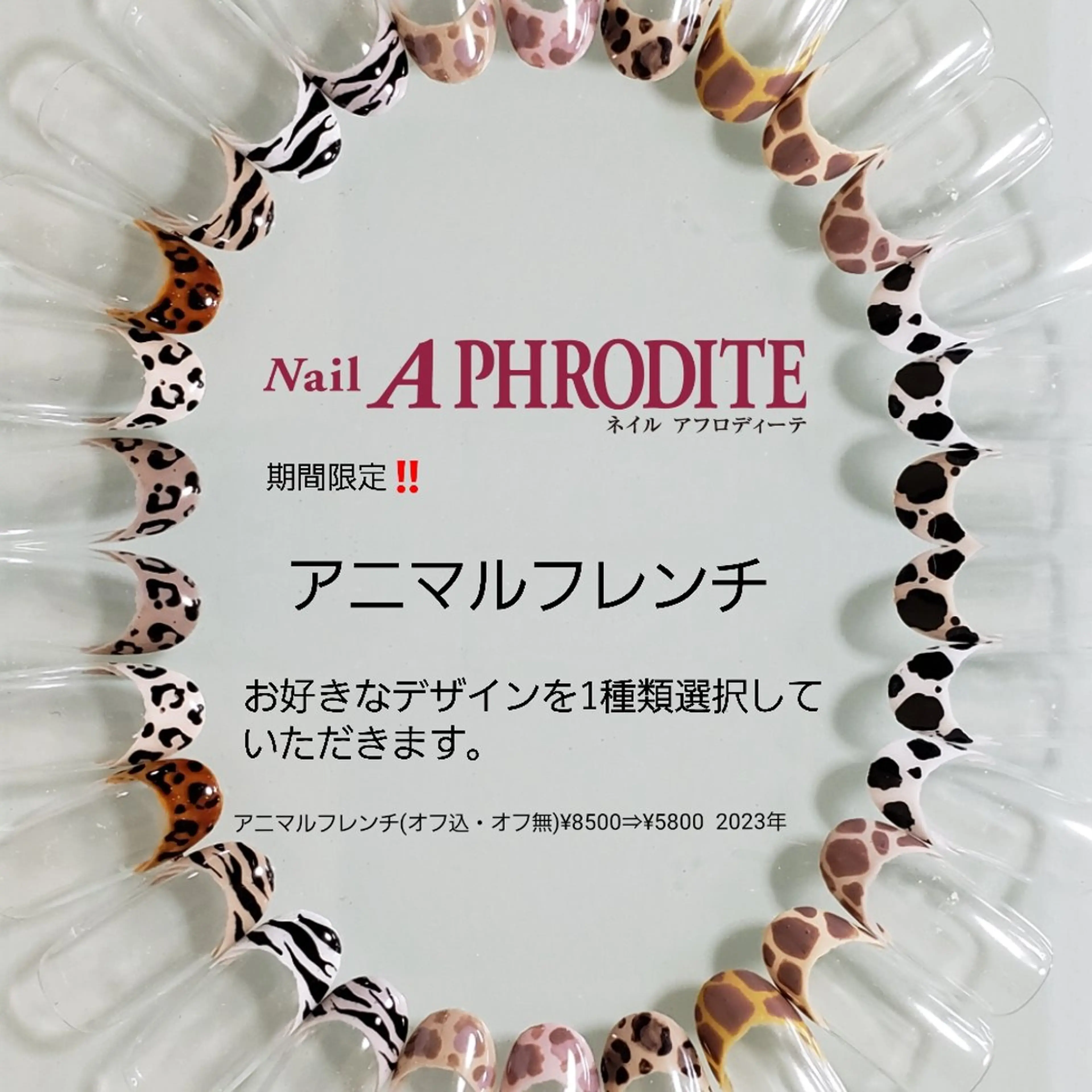 ネイル クリアネイル ジェルネイル ソフトジェル Nail Aphroditeのネイルデザイン