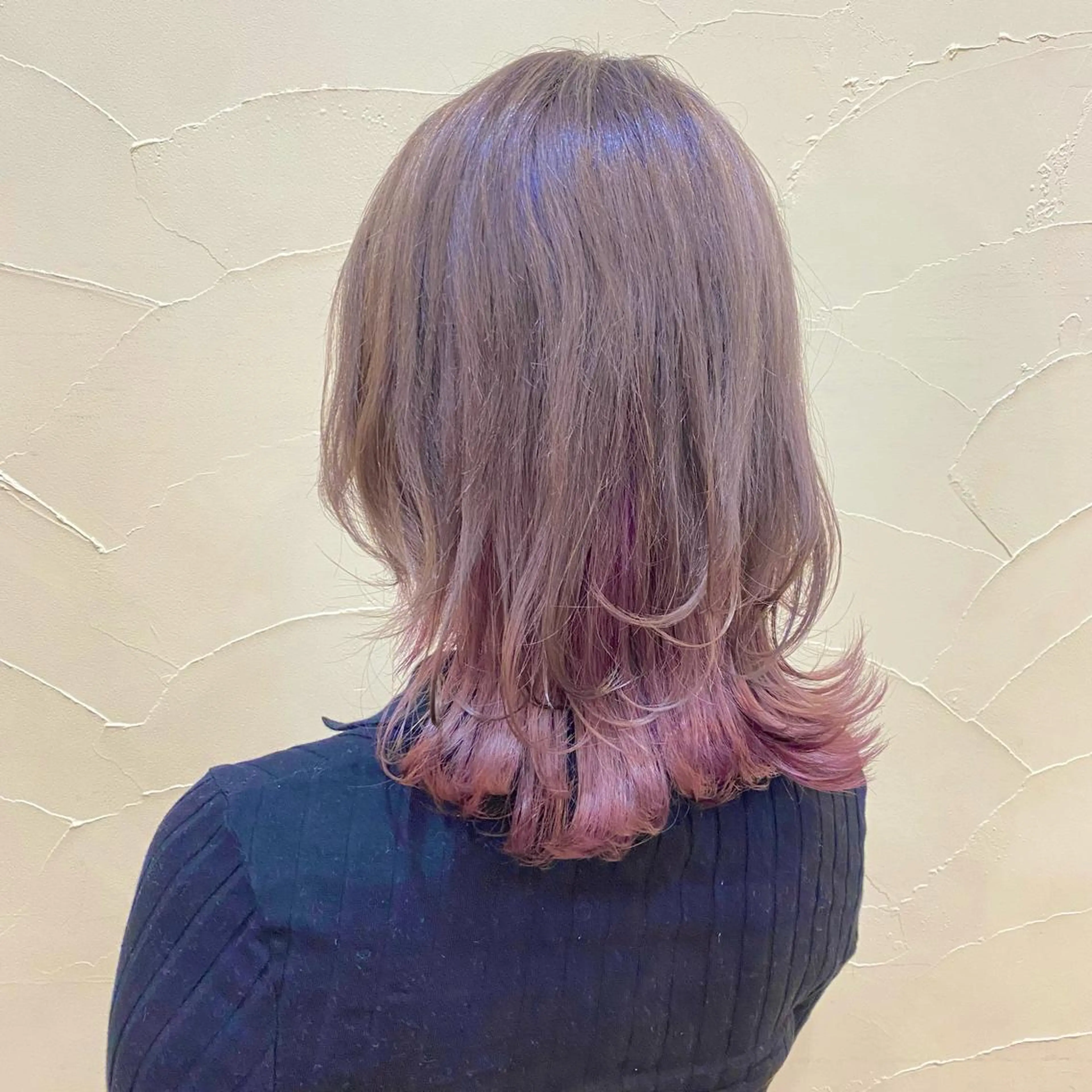 ミディアム パープルカラー エクステ指名No1 🧡AYUMIのヘアスタイル