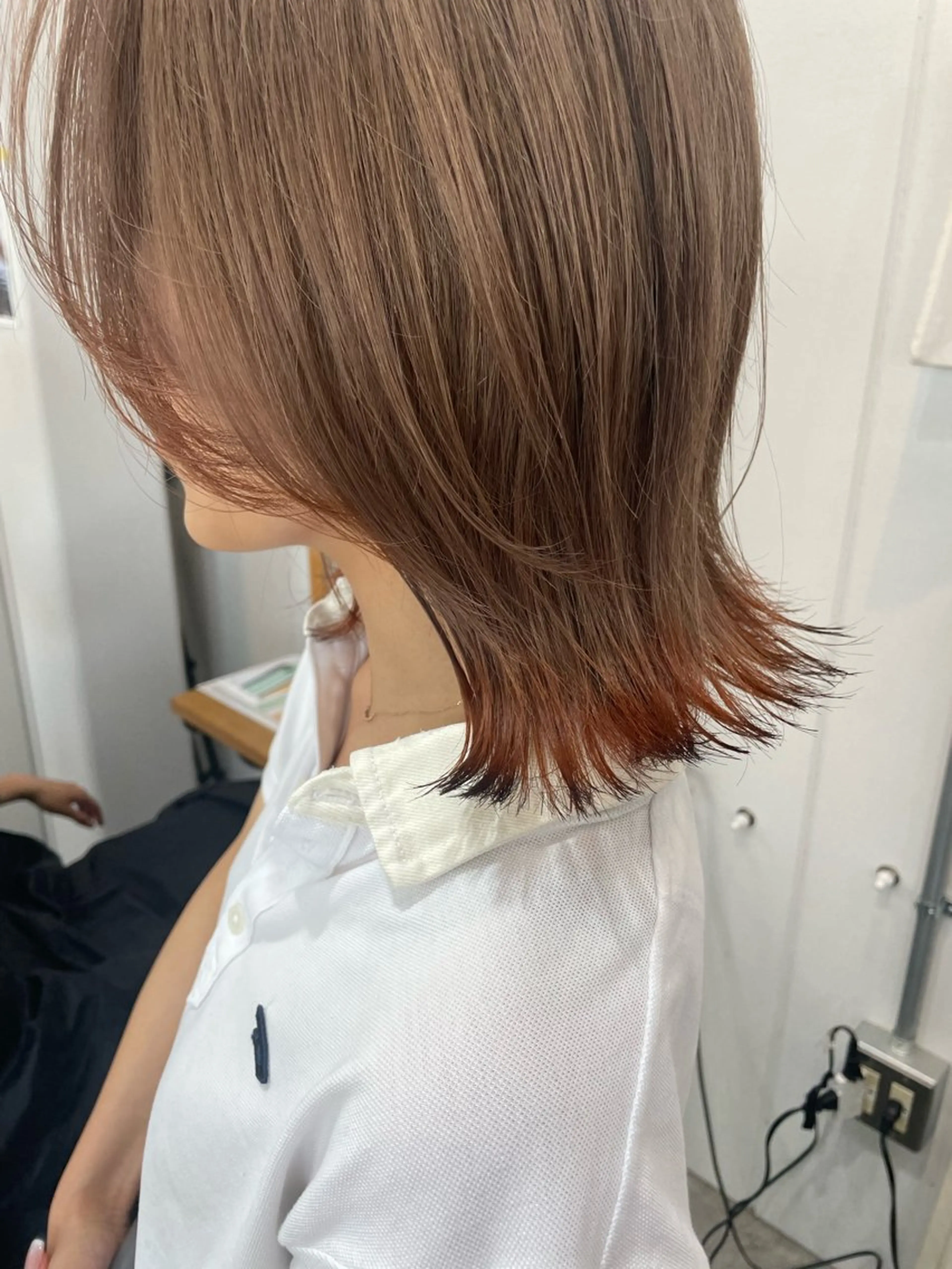 カラー 🦋顔周りカット/レ イヤー/ユリ🦋のヘアスタイル