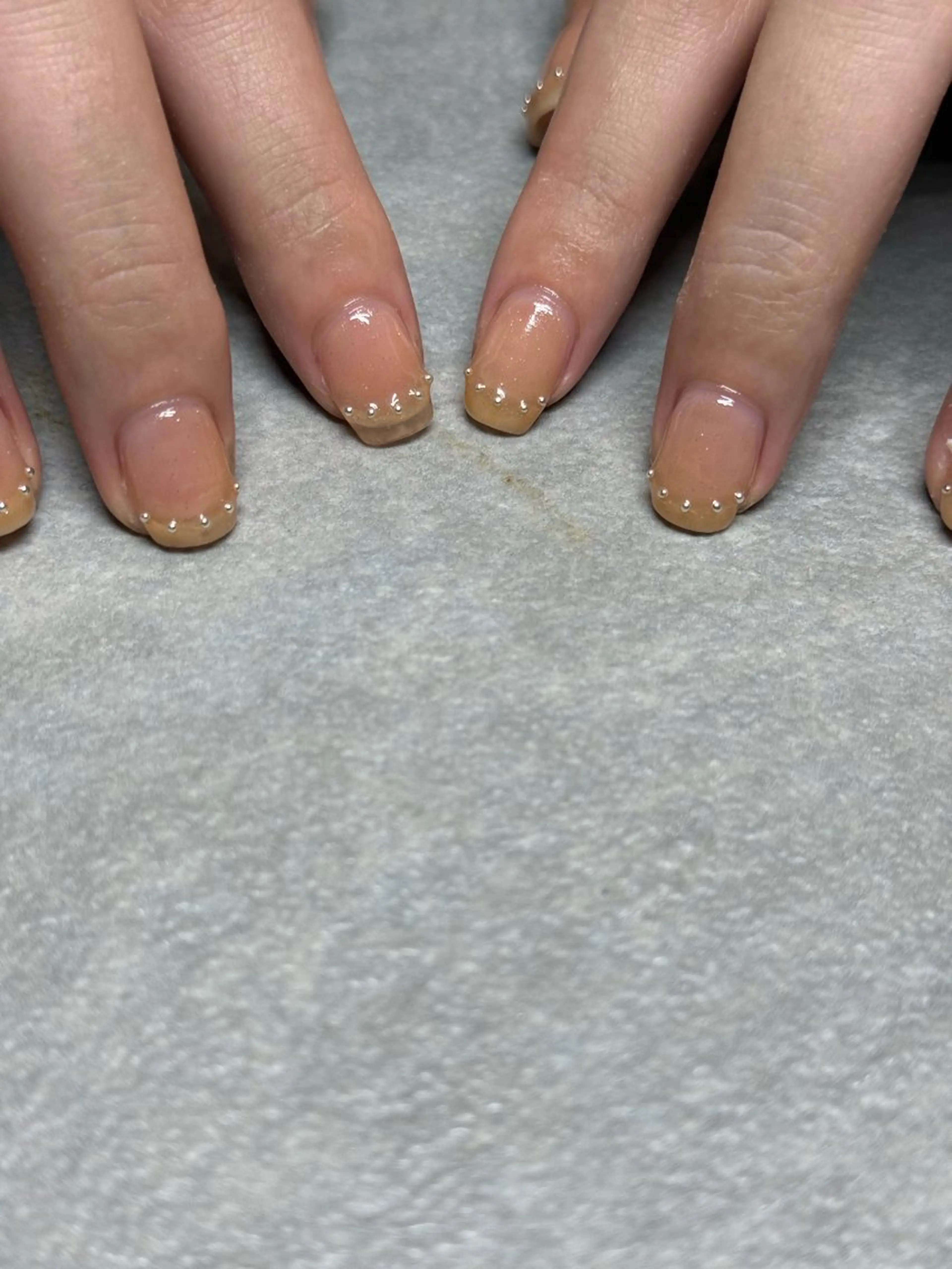 ネイル フレンチネイル ハンドネイル フットネイル kiii.__ ✴︎*のネイルデザイン