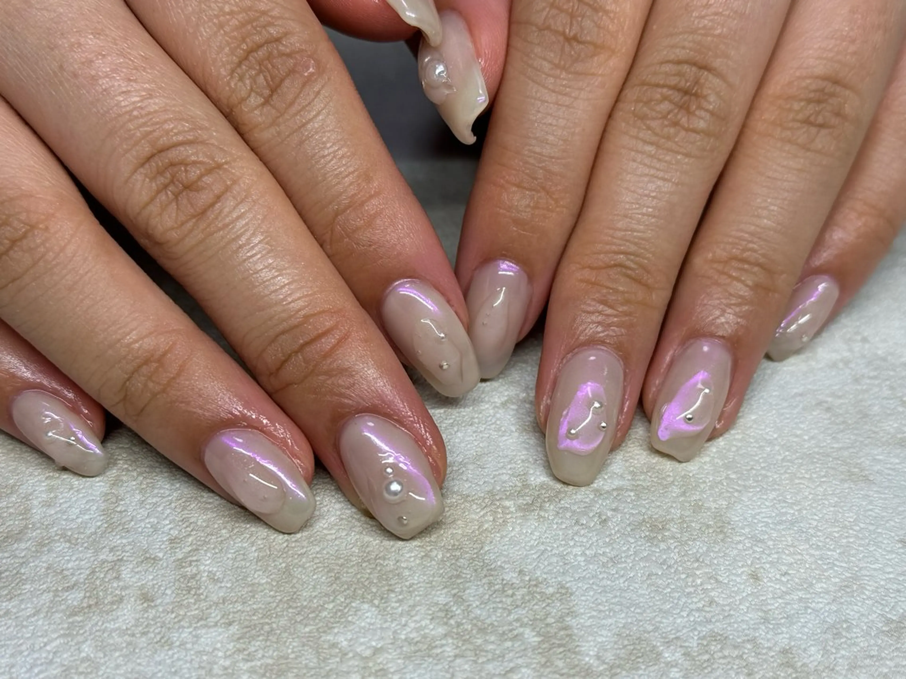 ネイル フットネイル マグネットネイル ミラーネイル ニュアンスネイル ワンカラーネイル jeu nail.のネイルデザイン