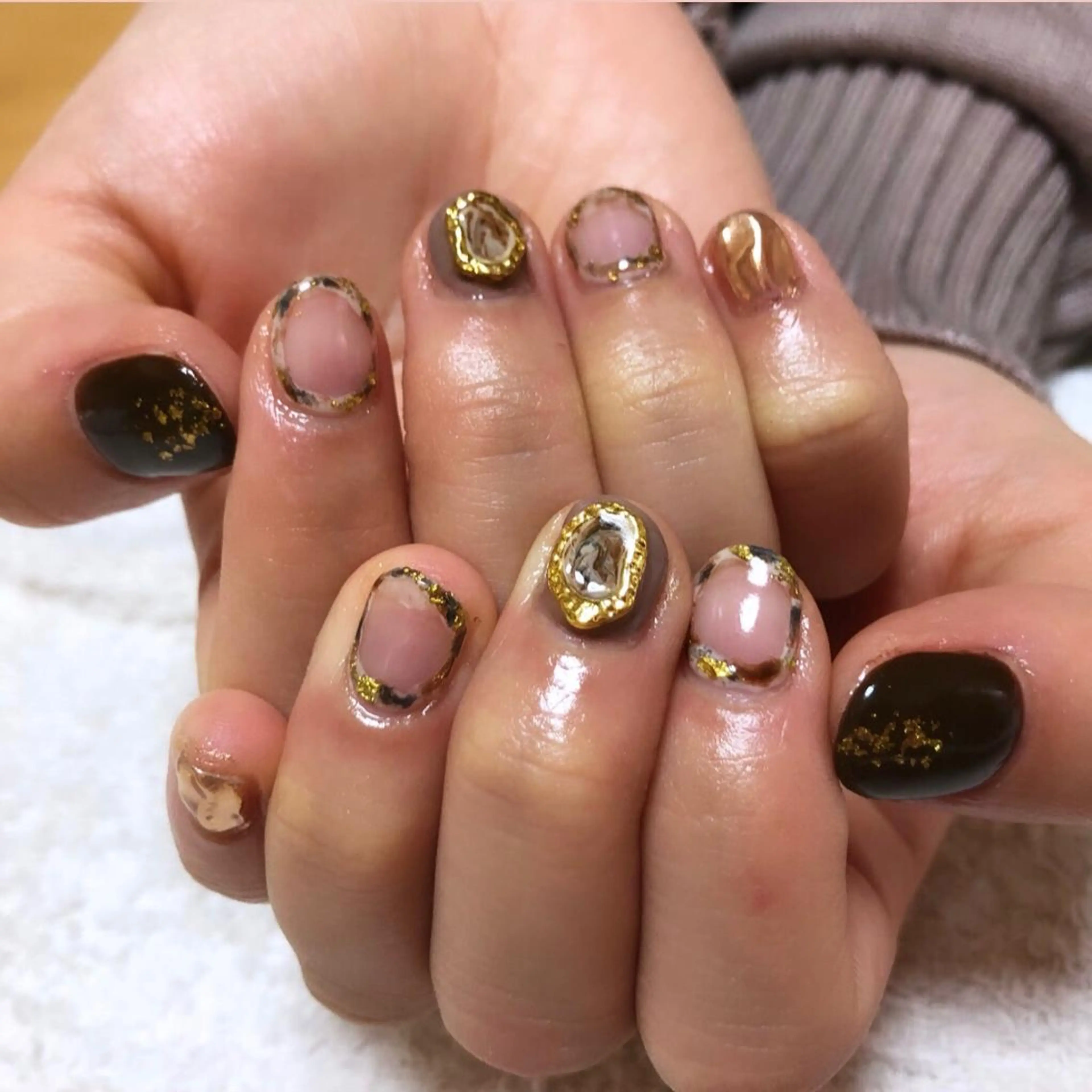 ネイル ハンドネイル private_ salon.Leaのネイルデザイン