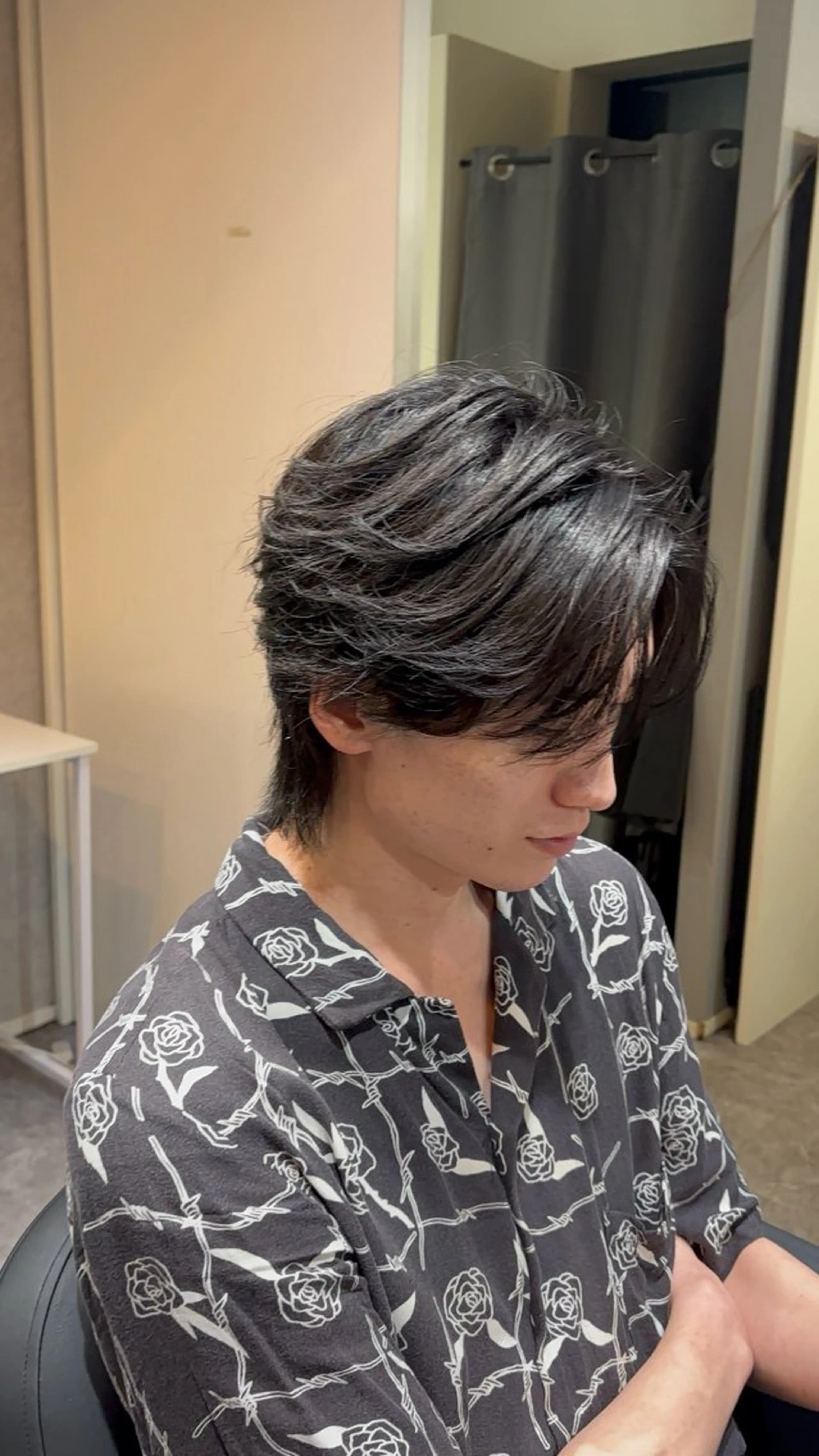 ミディアム カット パーマ 石井希武/学芸大学/ パーマ/縮毛矯正のヘアスタイル