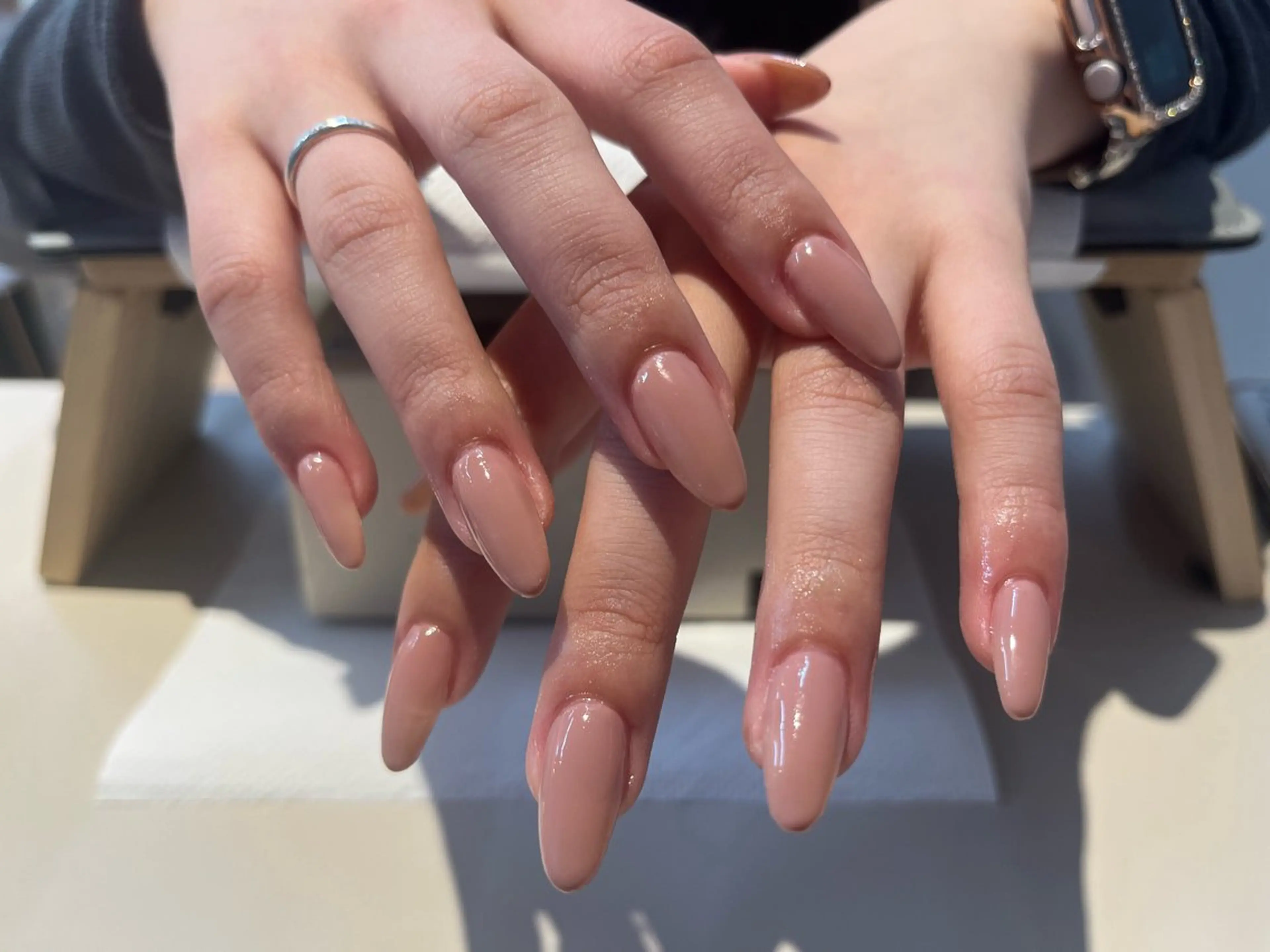 ネイル 長さ出し ワンカラーネイル ネイルチップ kato kyokoのネイルデザイン