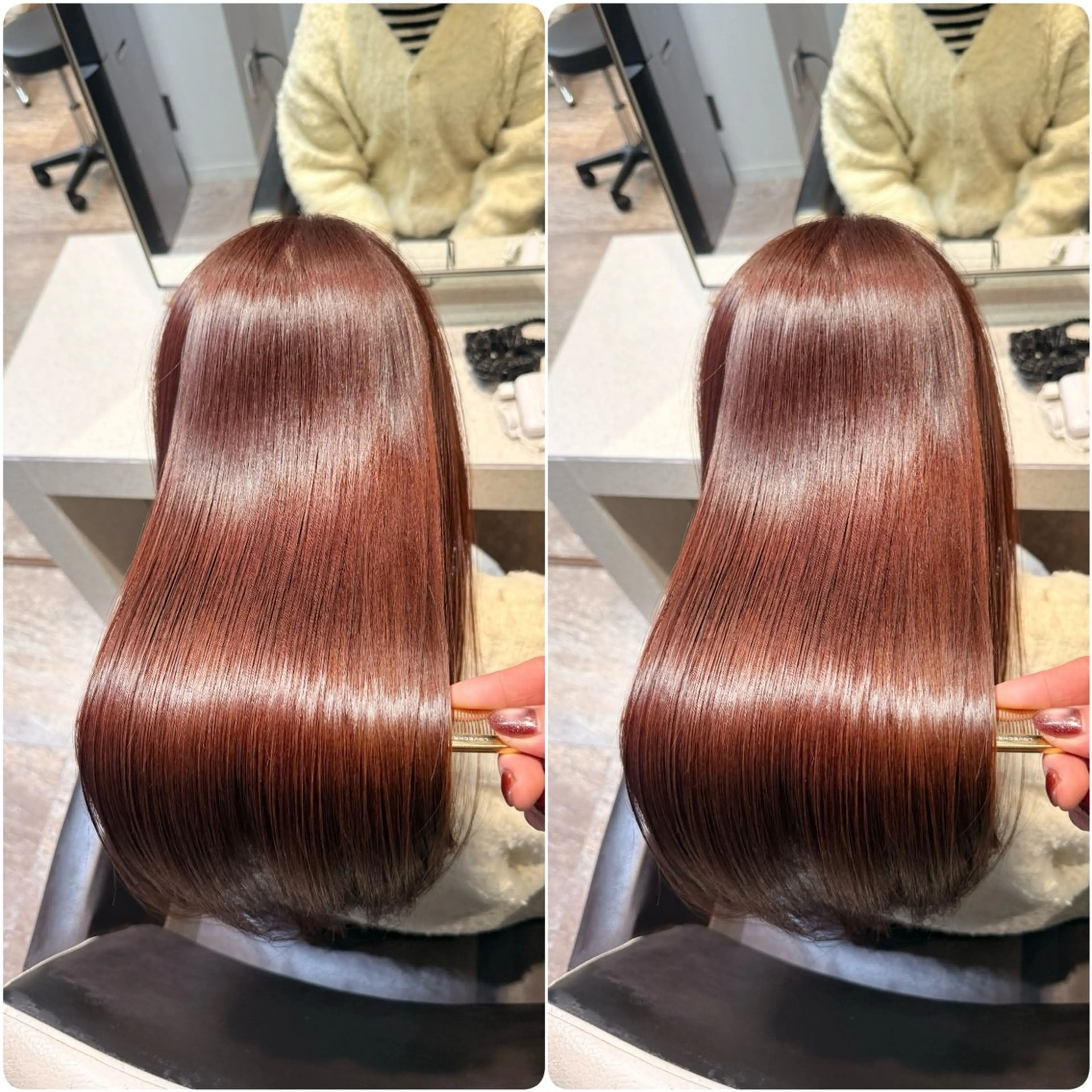 ロング カラー カット 縮毛矯正 トリートメント youres hair 髪質改善トリートメント&ヘッドスパ 新宿EAST所属・🌹ULTOWA🌹 髪質改善/縮毛/店長のヘアスタイル