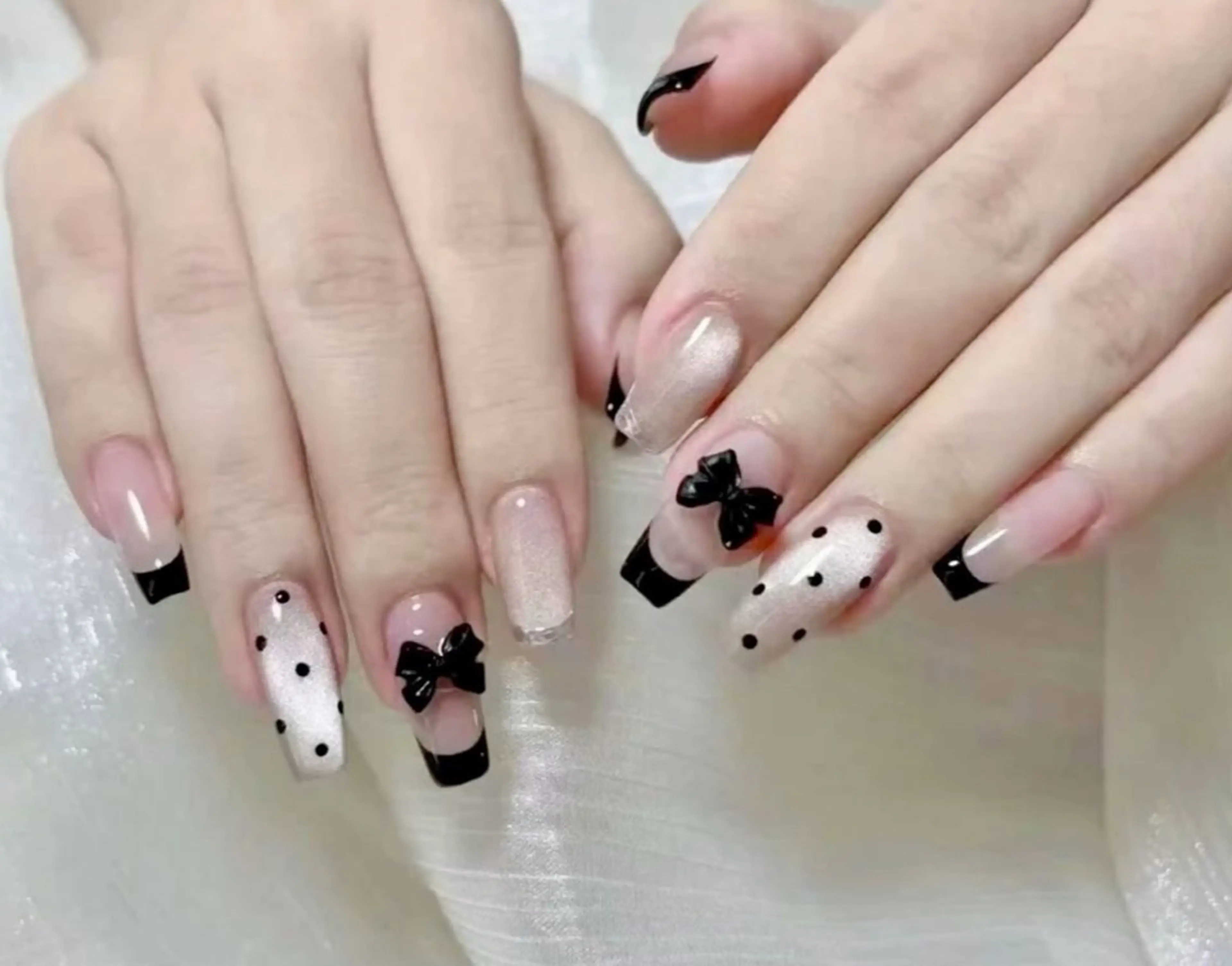 ネイル 韓国ネイル 持ち込み ニュアンスネイル ネイルチップ ハンドネイル Tini ANA.CHUOのネイルデザイン