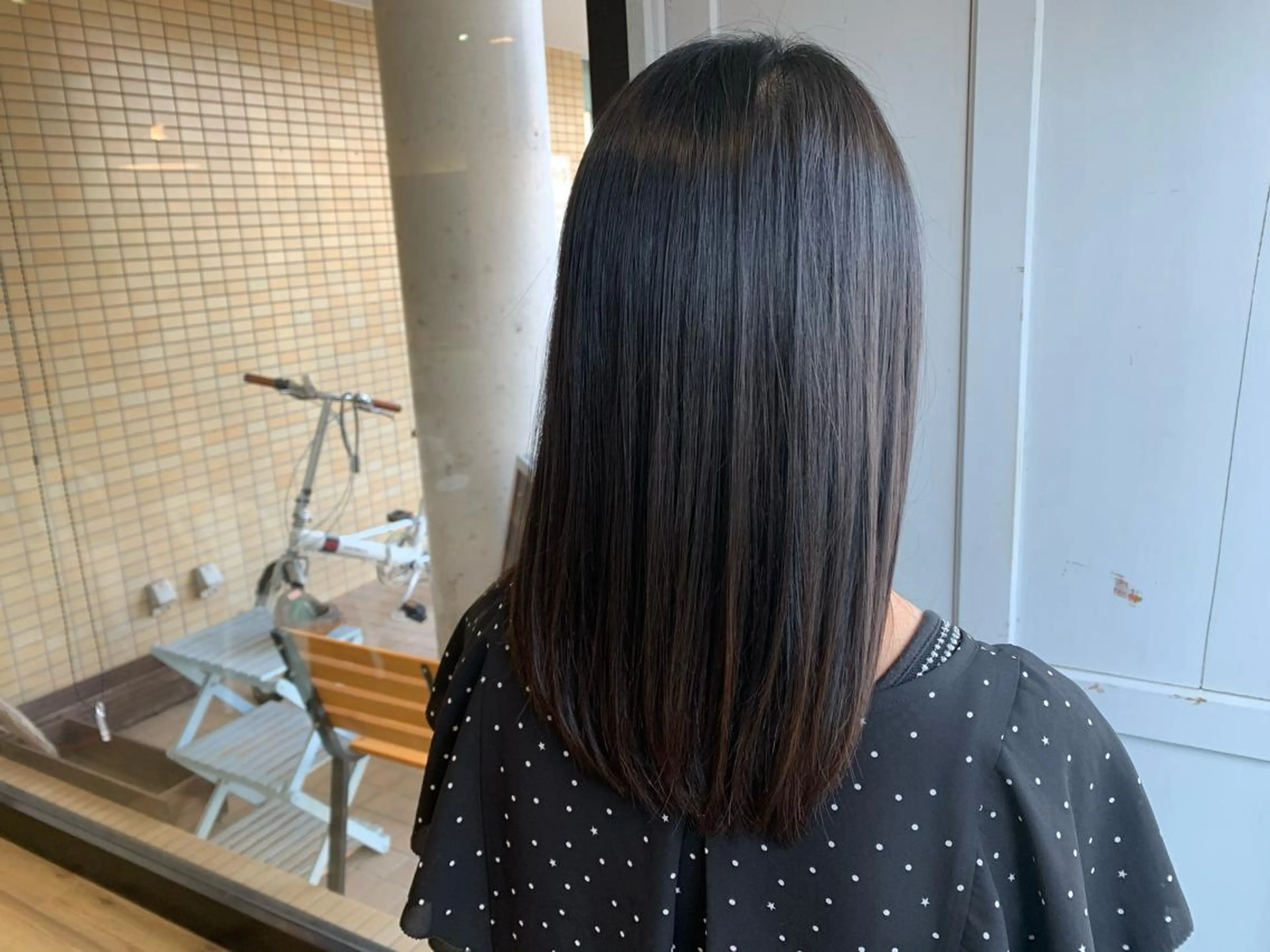 ロング カラー 髪質改善 ツキダテ ユイのヘアスタイル