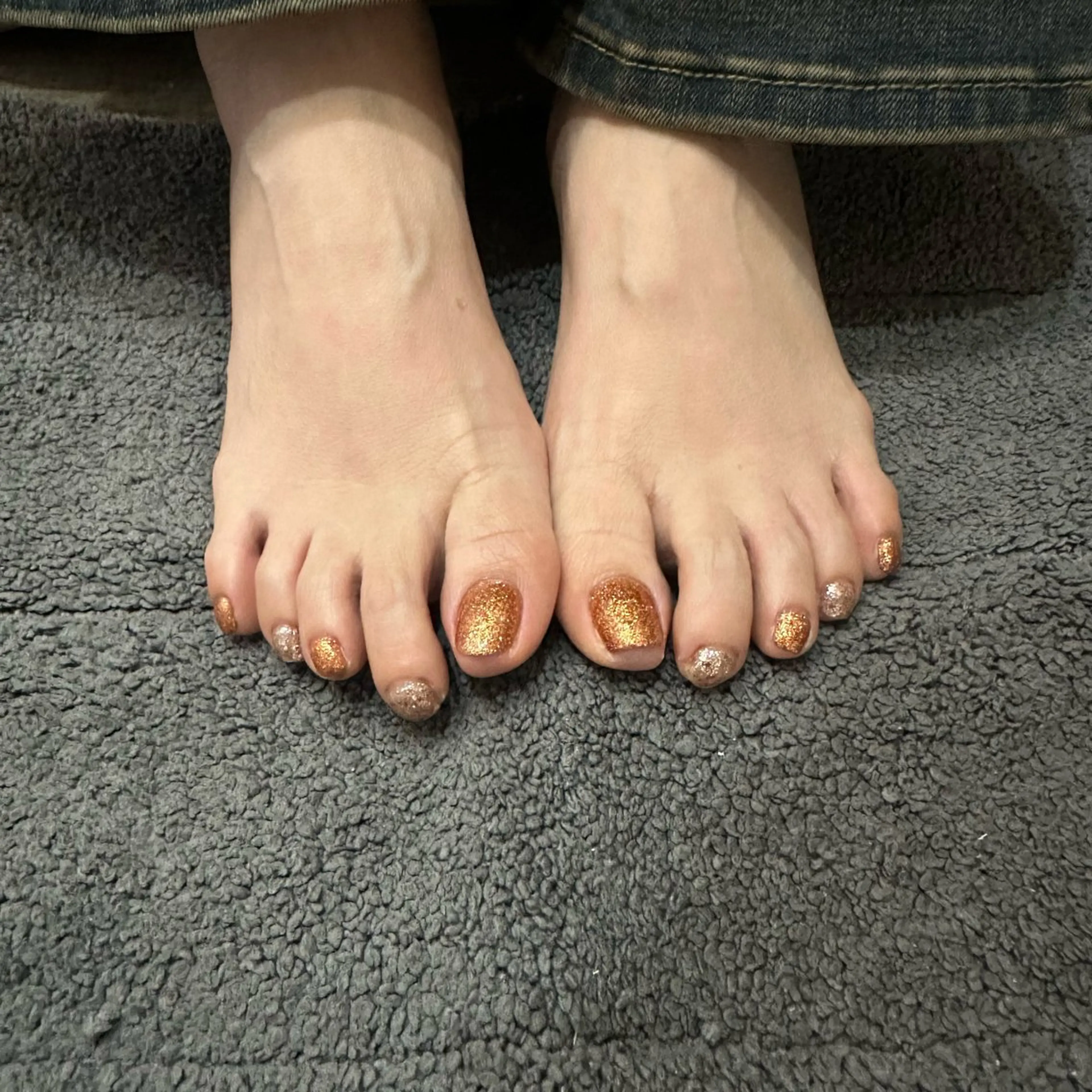 ネイル キラキラネイル ラメ(グリッター) アッカスタイル 谷津咲文のネイルデザイン